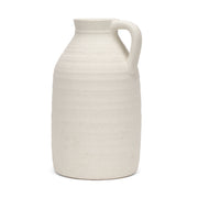 Tyrus Large Textured Matte White w/ Speckling Ceramic Vase - Central Designs