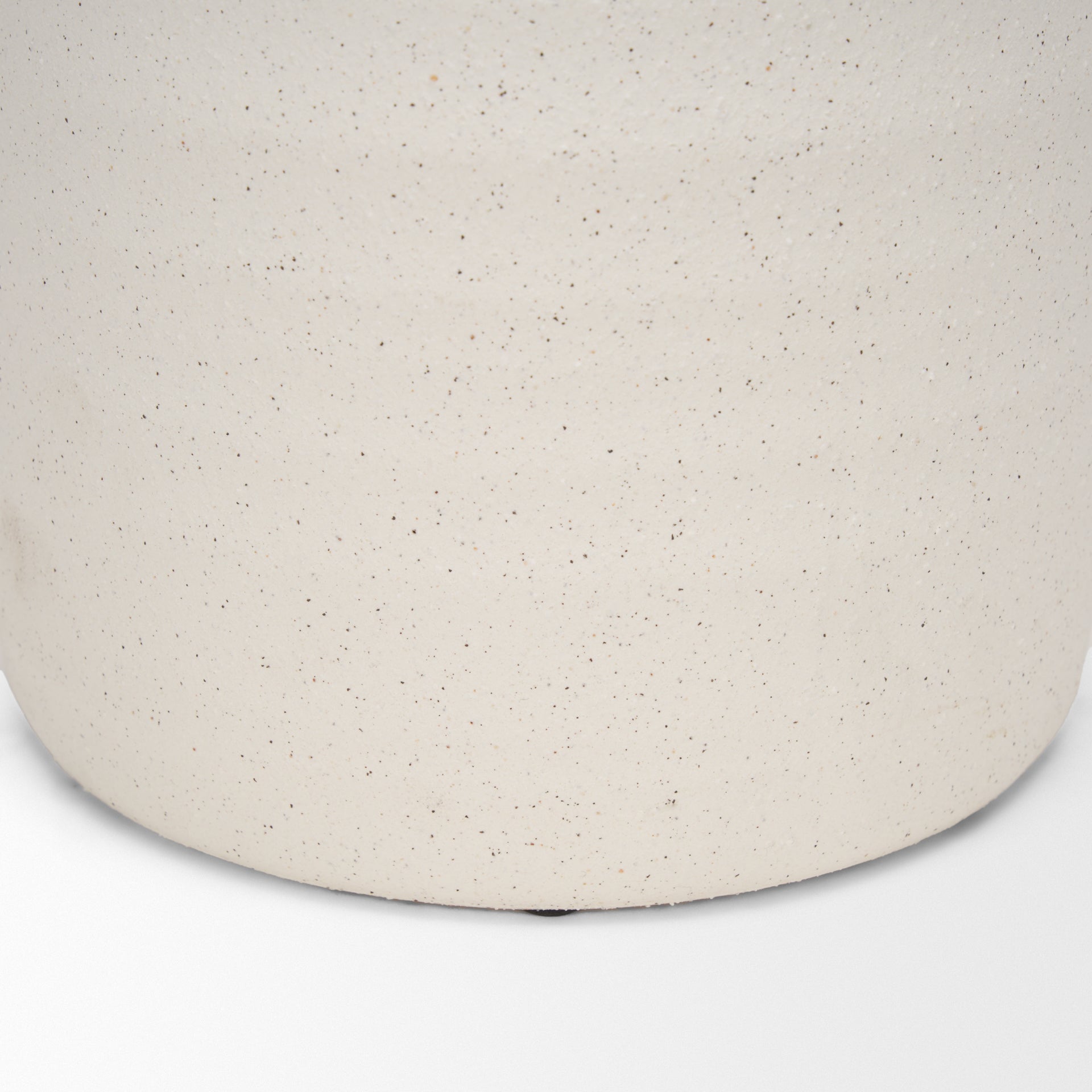 Tyrus Large Textured Matte White w/ Speckling Ceramic Vase - Central Designs