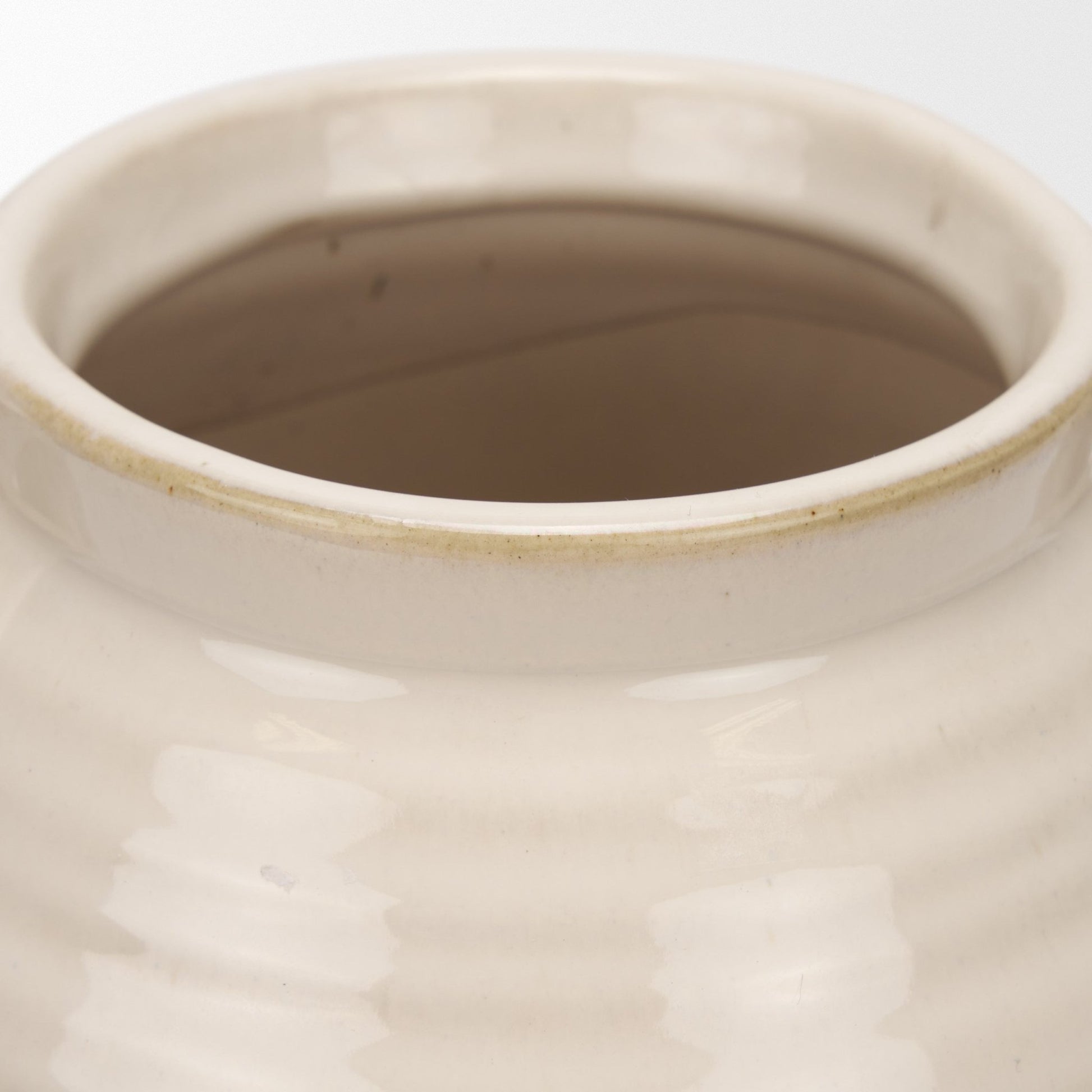 Tryna Small Beige w/ Matte Brown Ceramic Vase - Central Designs