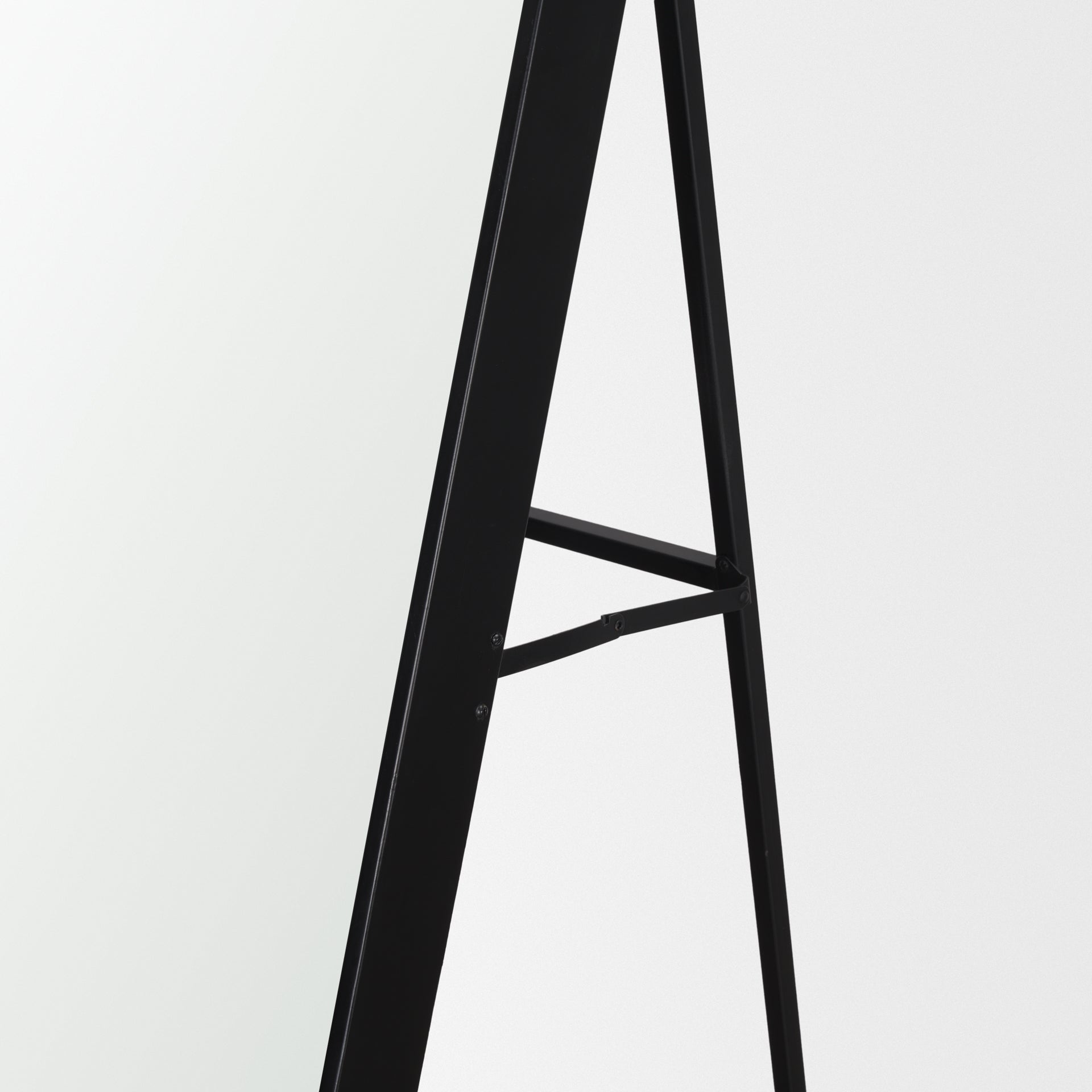 Tillie Oblong Matte Black Metal Standing Floor Mirror - Central Designs
