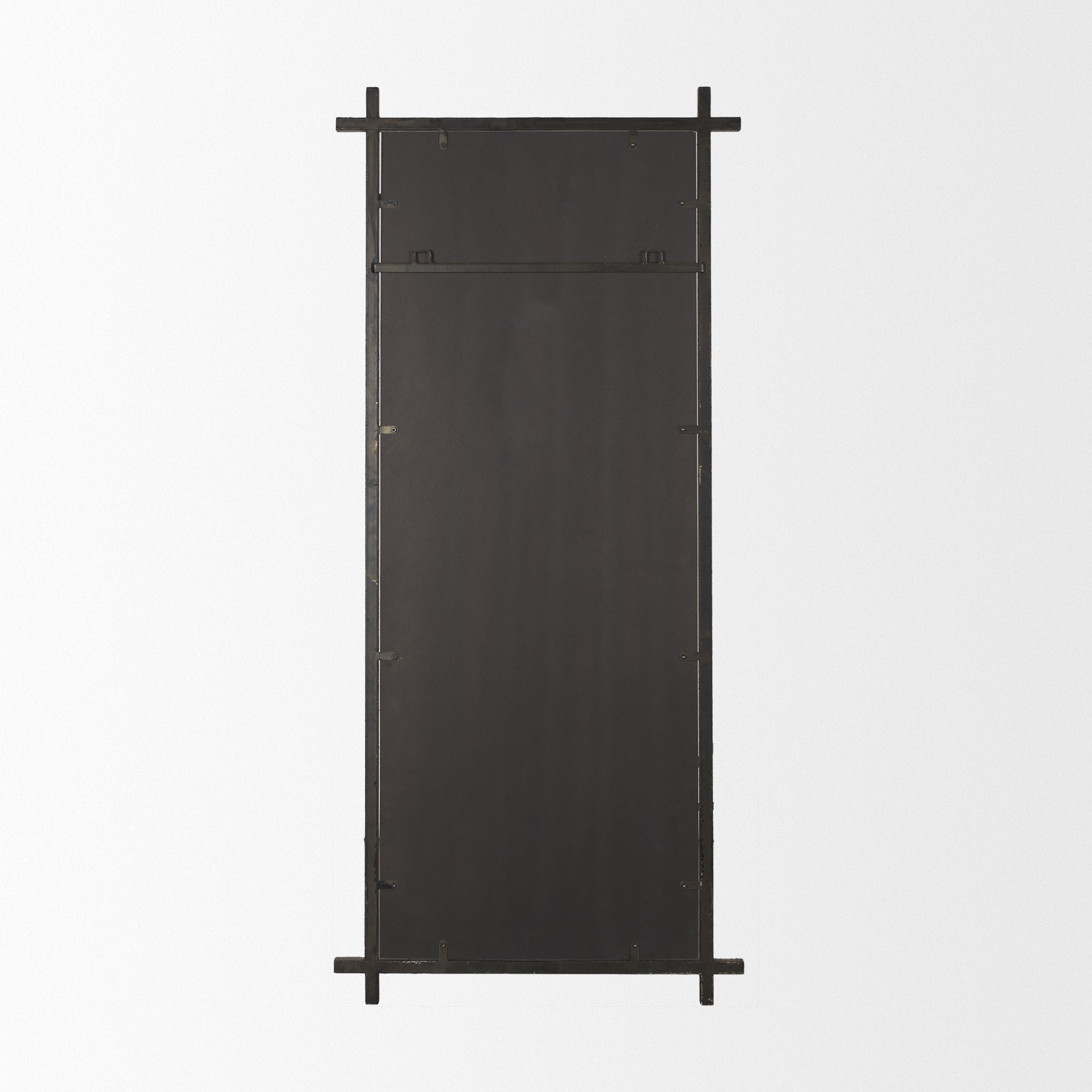 Tori Textured Gold Metal Cross Frame Wall Mirror - Central Designs