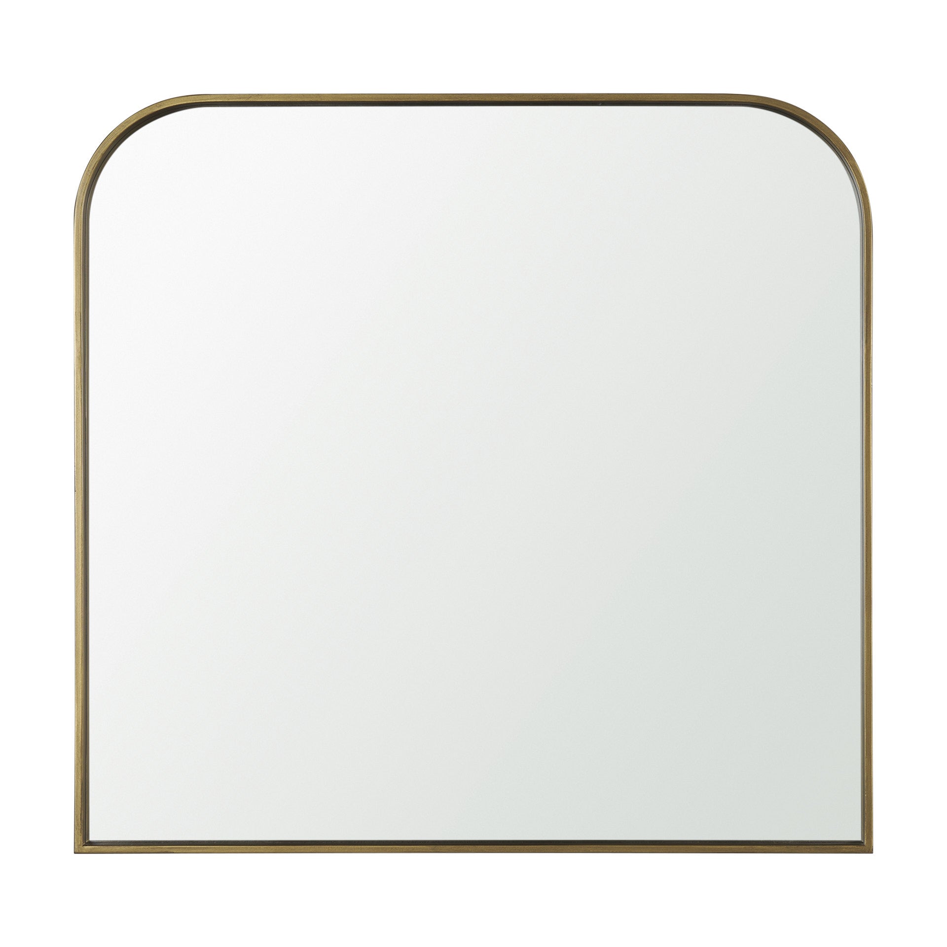 Timon Brushed Gold Square Arched Mirror - Central Designs