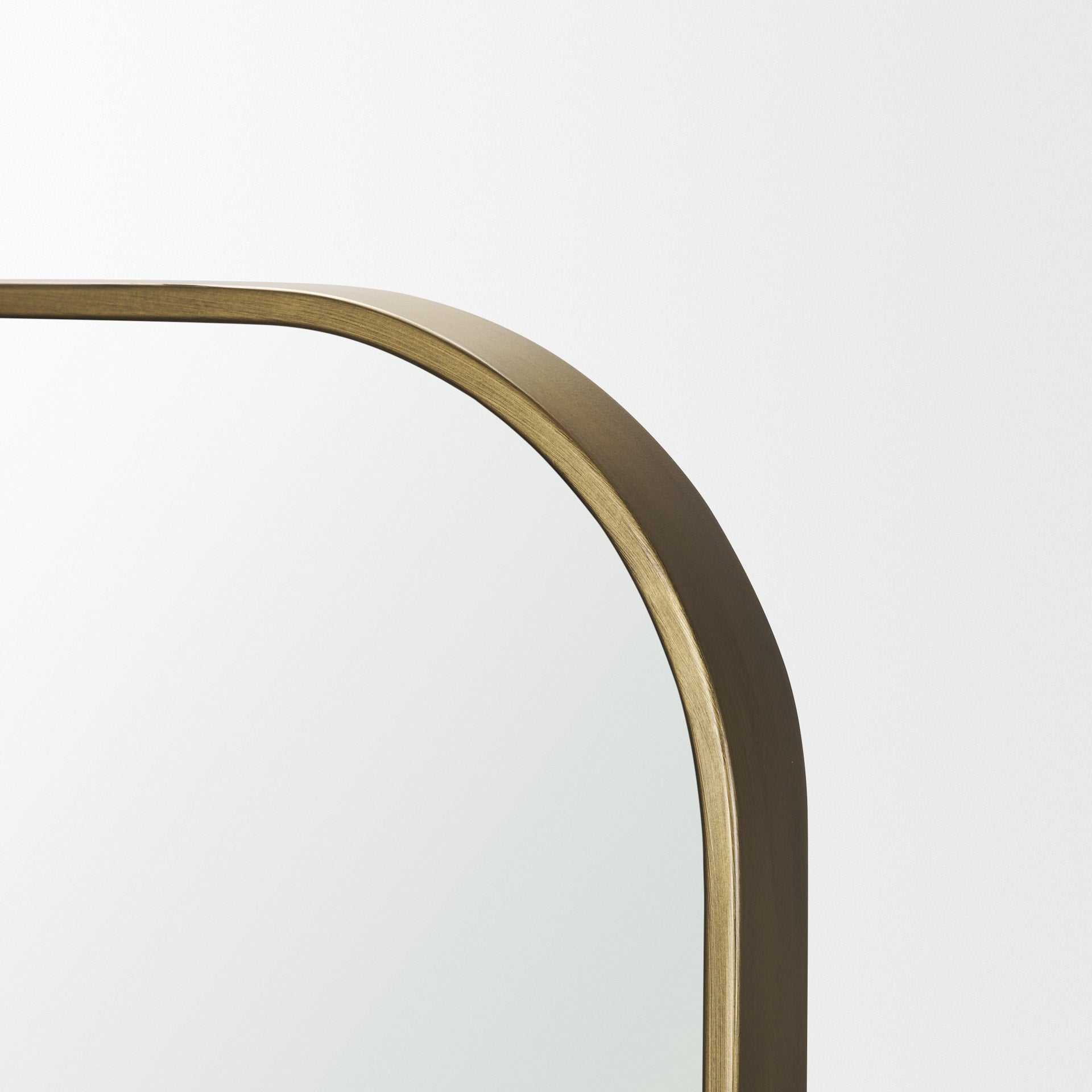 Timon Brushed Gold Square Arched Mirror - Central Designs