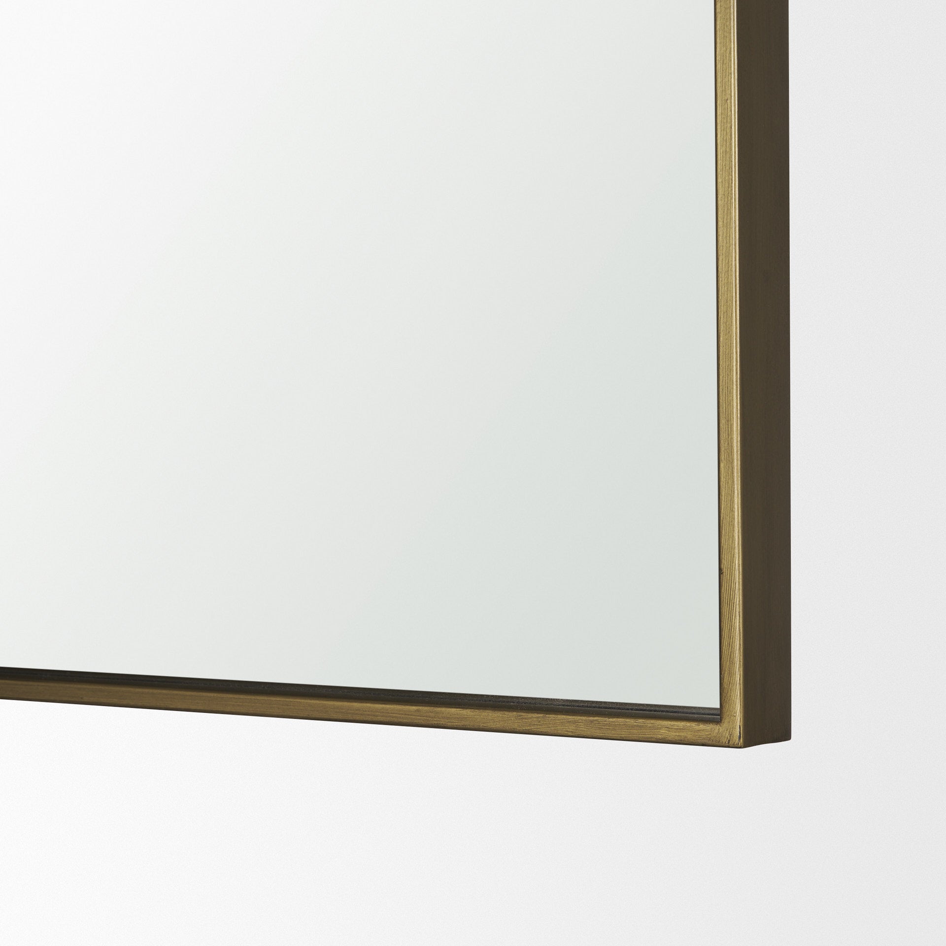 Timon Brushed Gold Square Arched Mirror - Central Designs