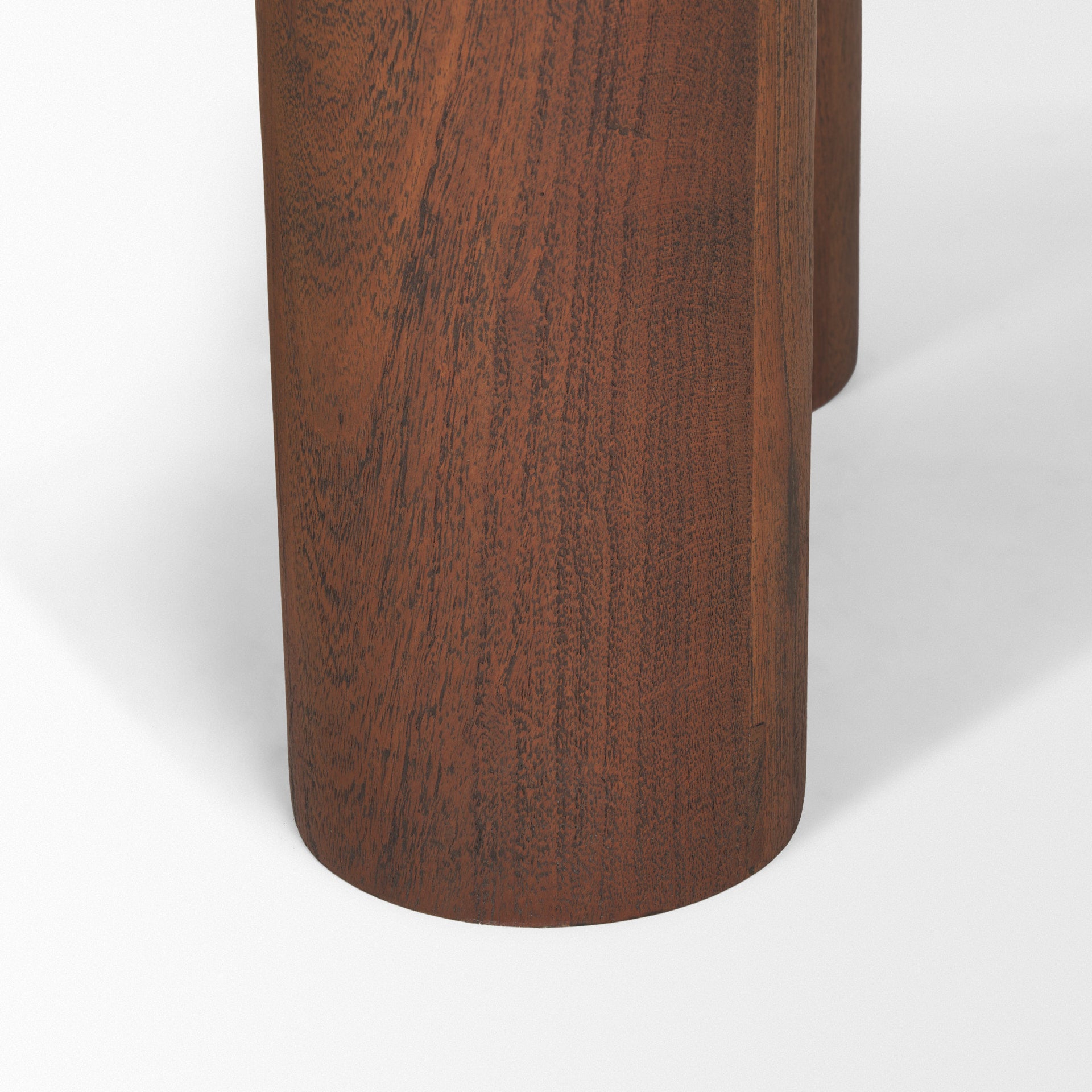 Sonel Pedestal Medium Dark Brown Acacia Wood Foyer Table - Central Designs