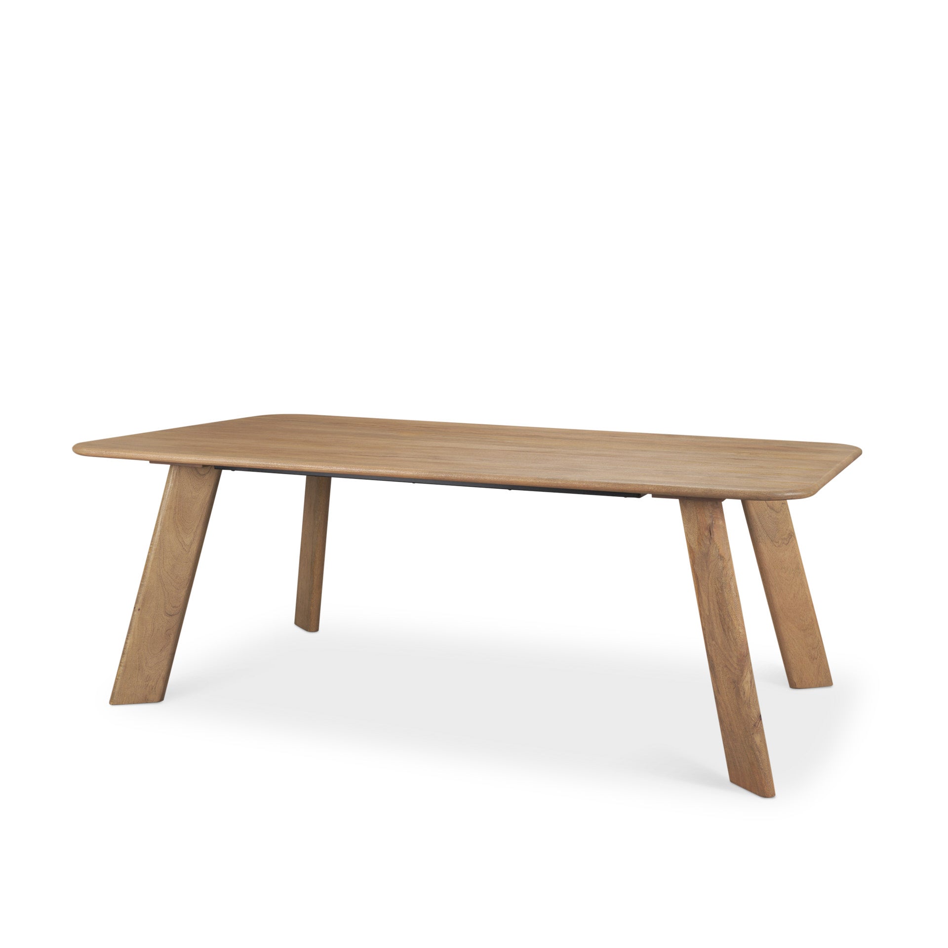 Welborn 84" Light Brown Wood Rectangular Dining Table - Central Designs