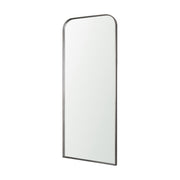 Tamira Tall Brushed Gunmetal Metal Arched Mirror - Central Designs