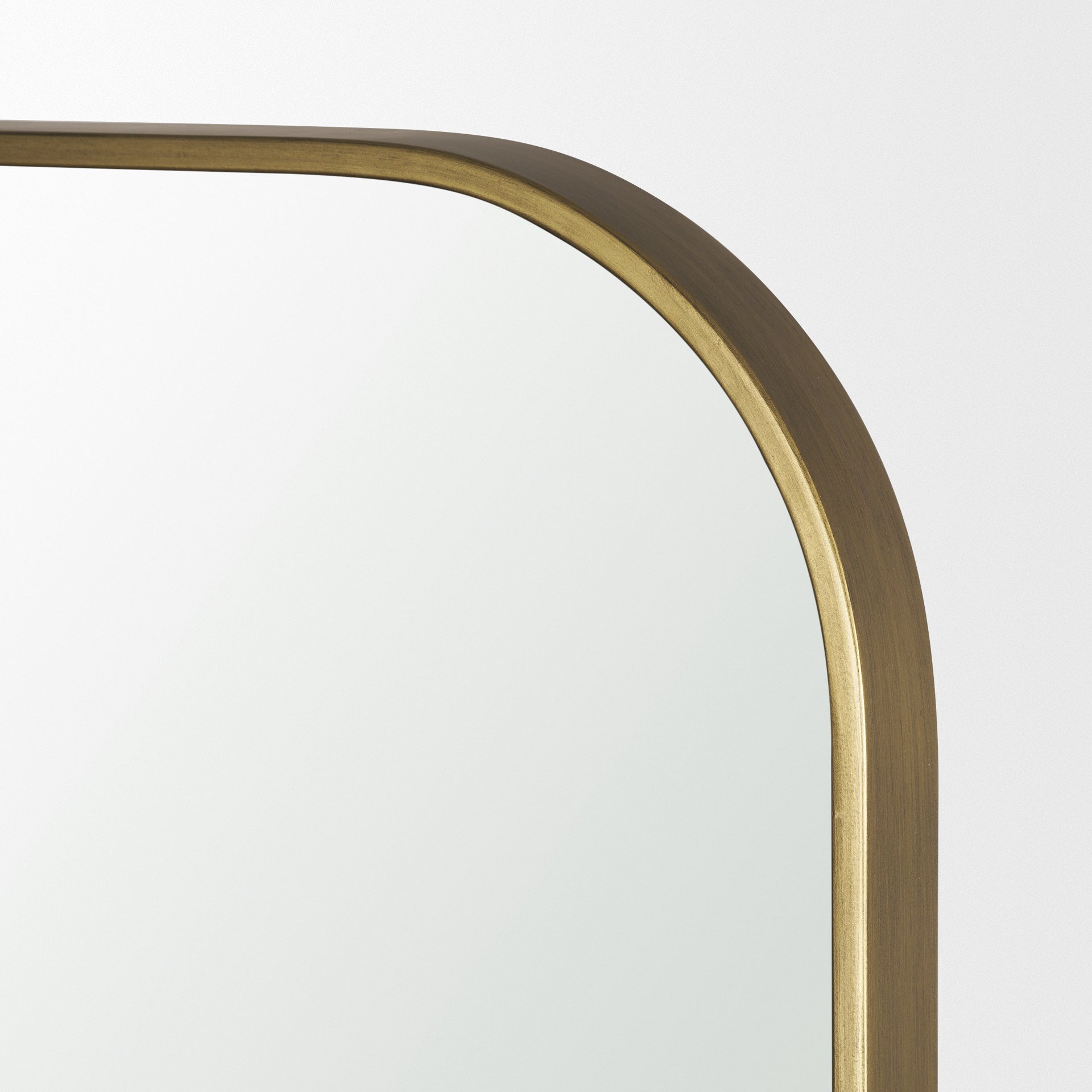 Tamira 75.8" Tall Brushed Brass Metal Arched Mirror - Central Designs