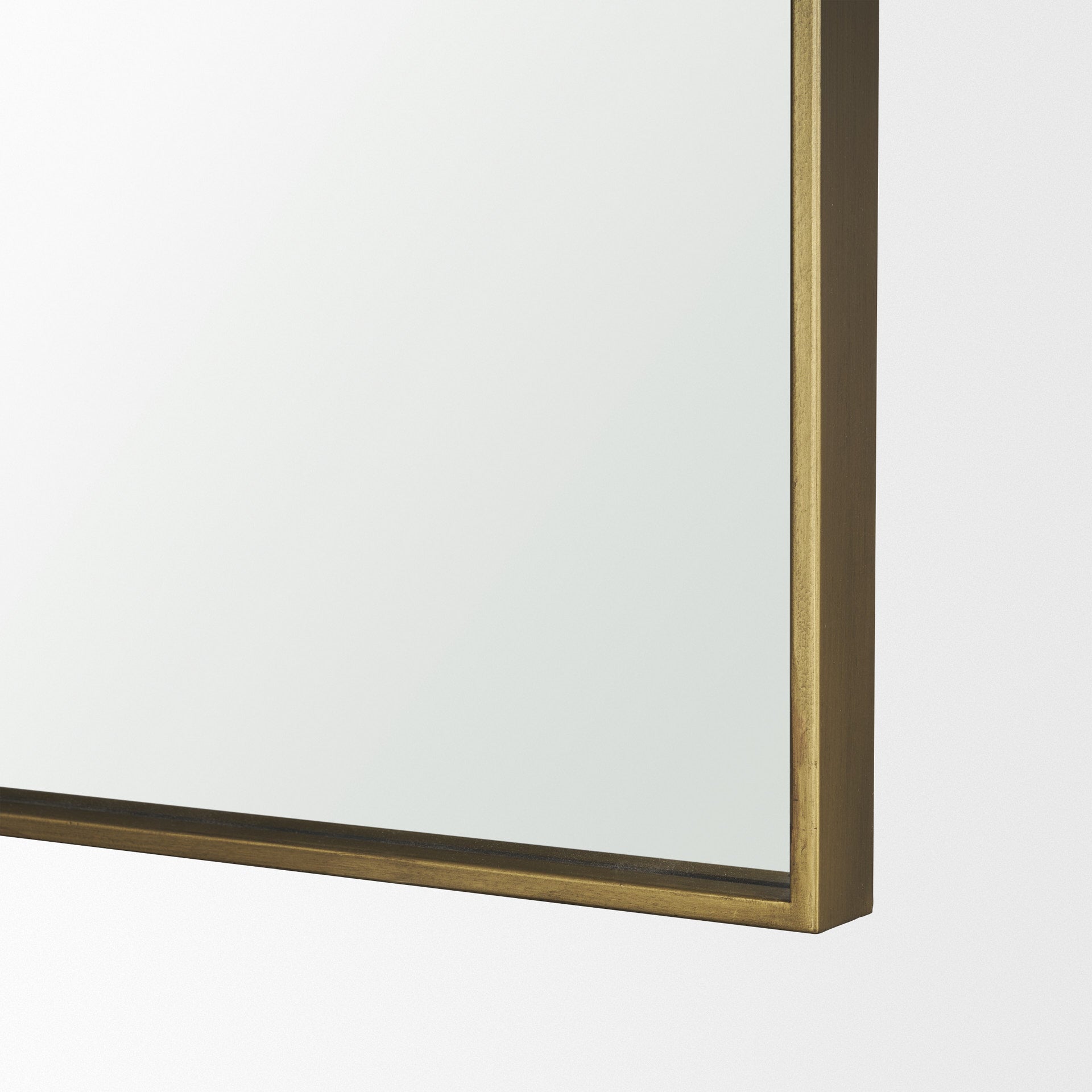 Tamira 75.8" Tall Brushed Brass Metal Arched Mirror - Central Designs