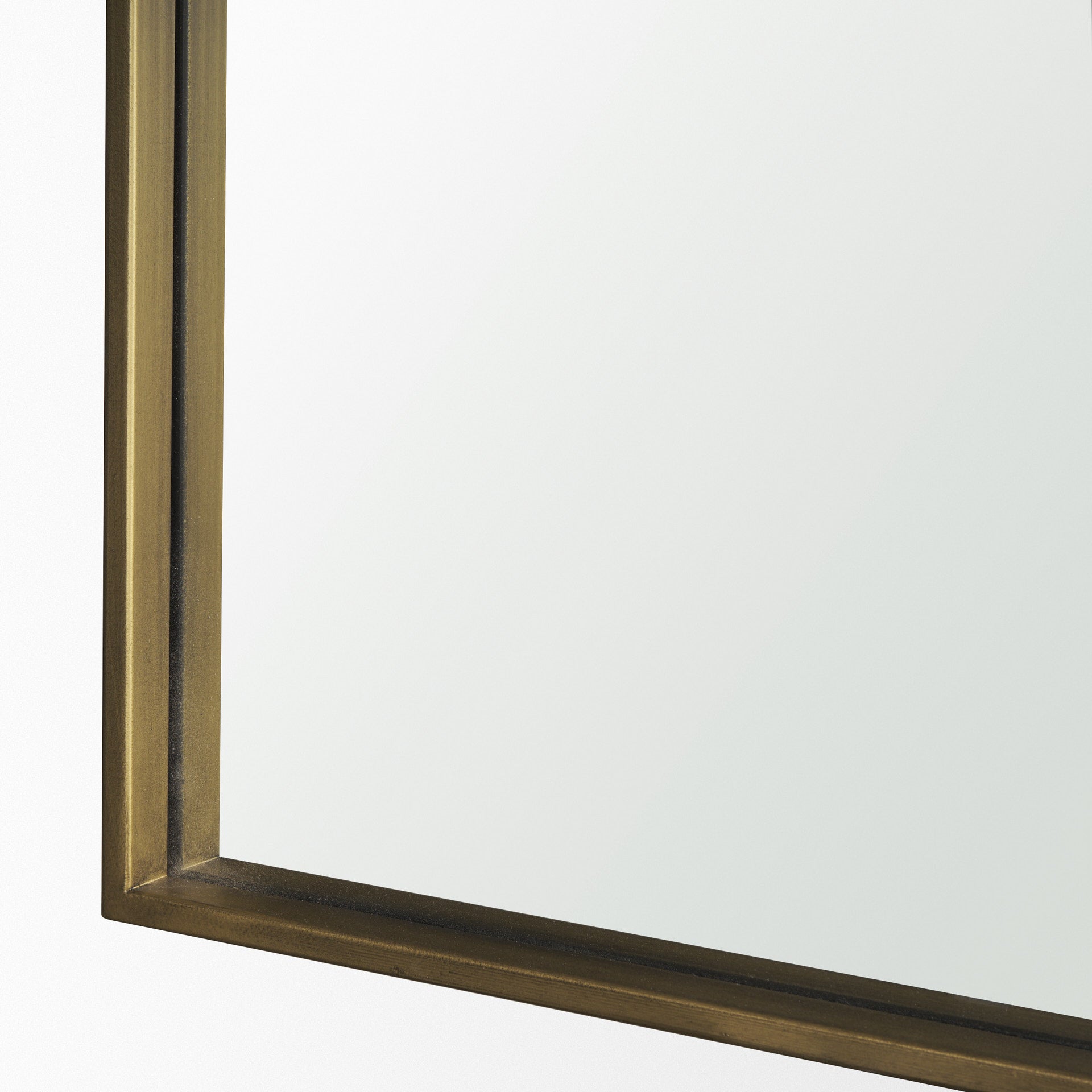Tamira 75.8" Tall Brushed Brass Metal Arched Mirror - Central Designs