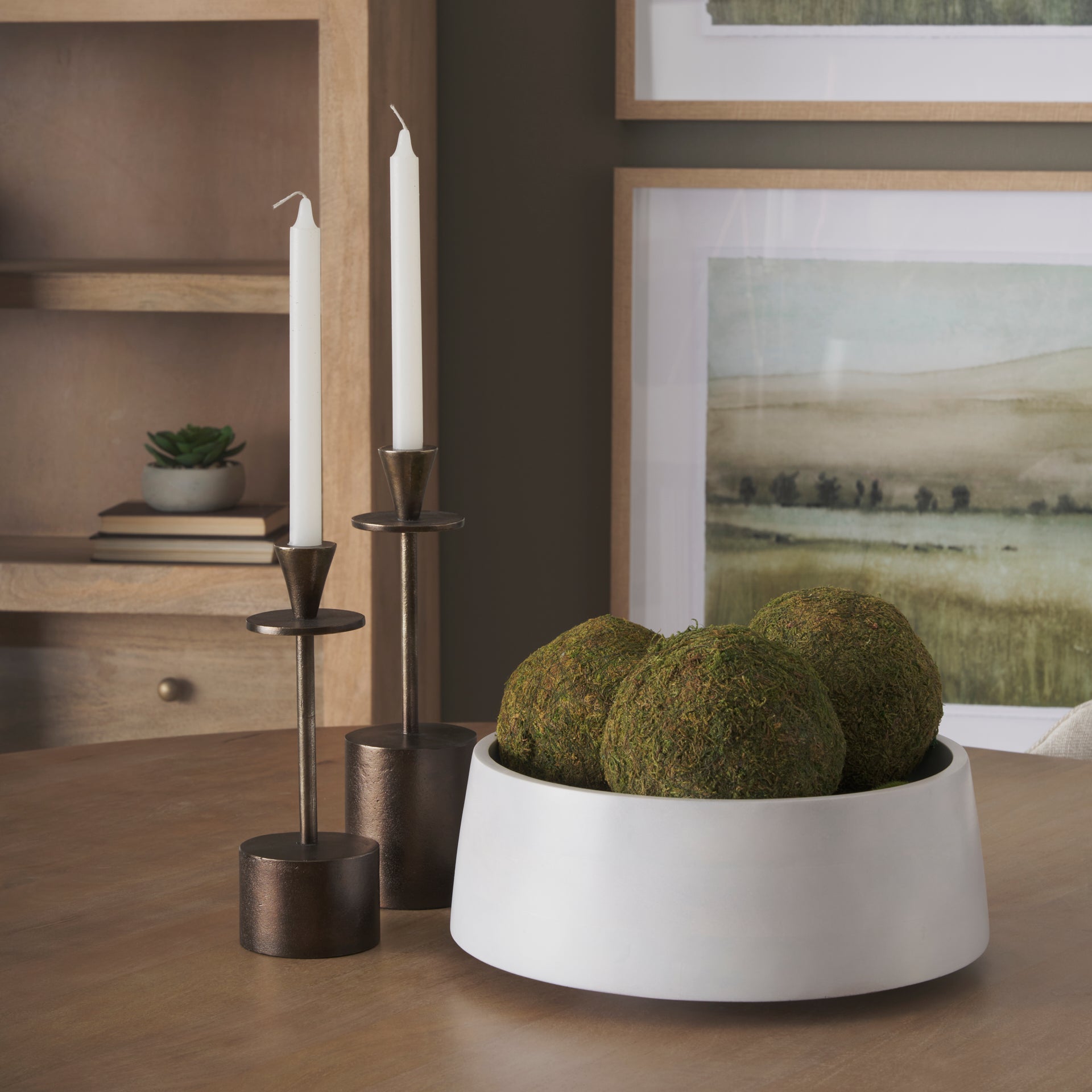 Kadara White Washed Solid Wood Decorative Bowl