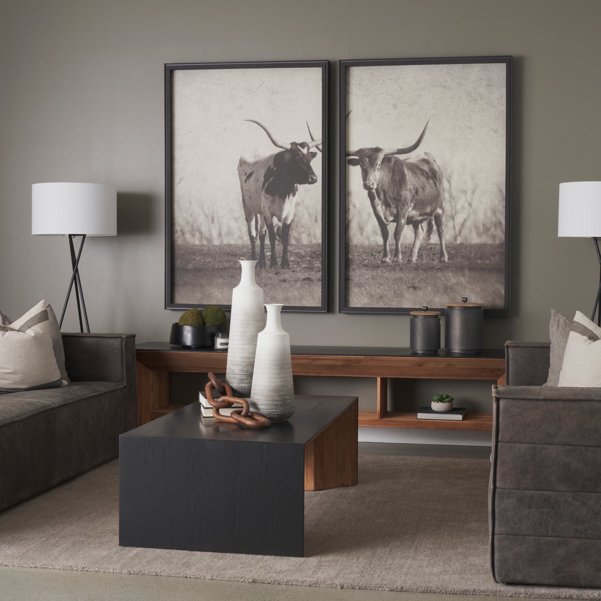 Kadara Black Solid Wood Decorative Bowl