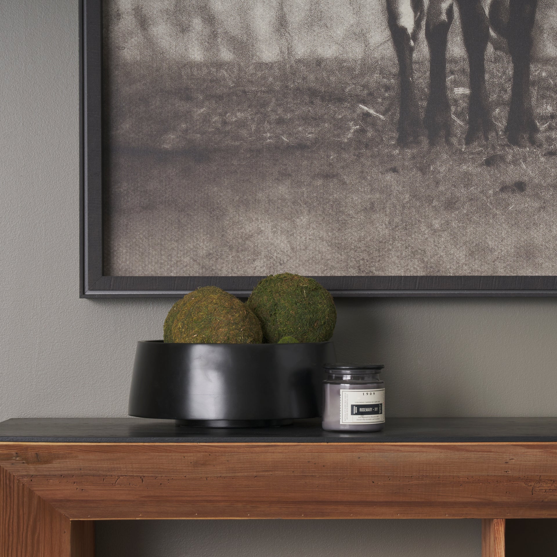 Kadara Black Solid Wood Decorative Bowl