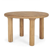 Soma 48" Light Brown Acacia Wood Round Dining Table - Central Designs