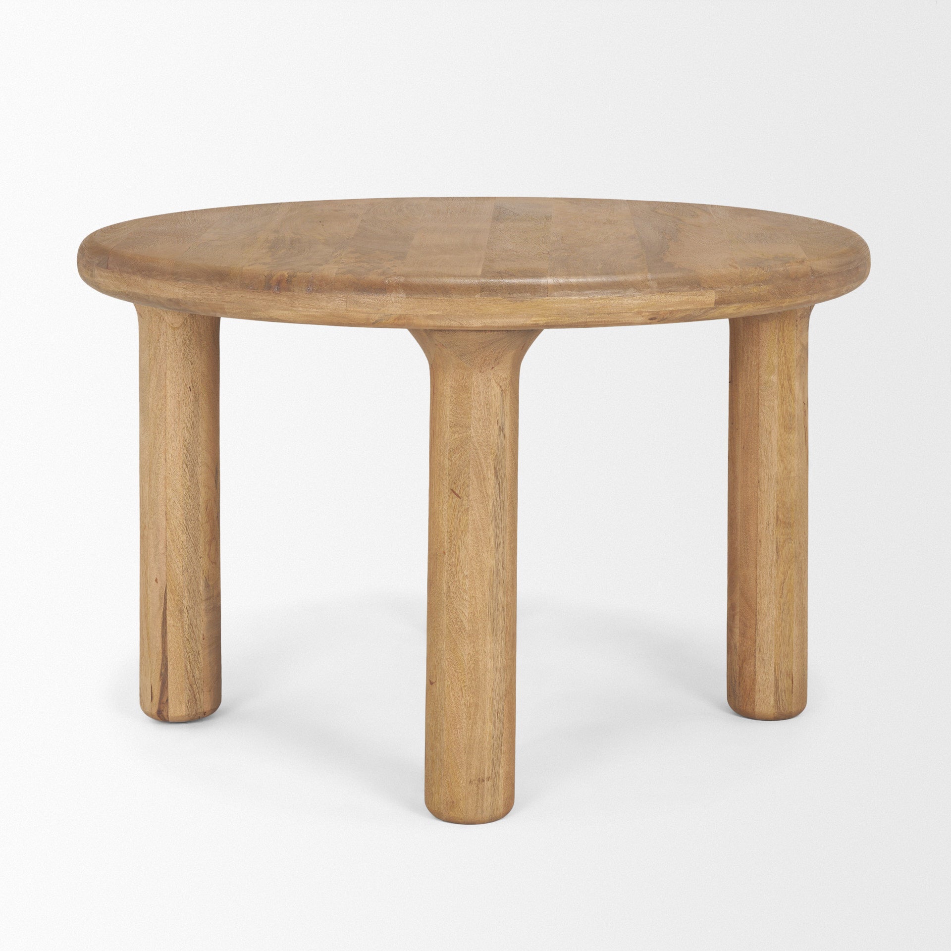 Soma 48" Light Brown Mango Wood Round Dining Table - Central Designs
