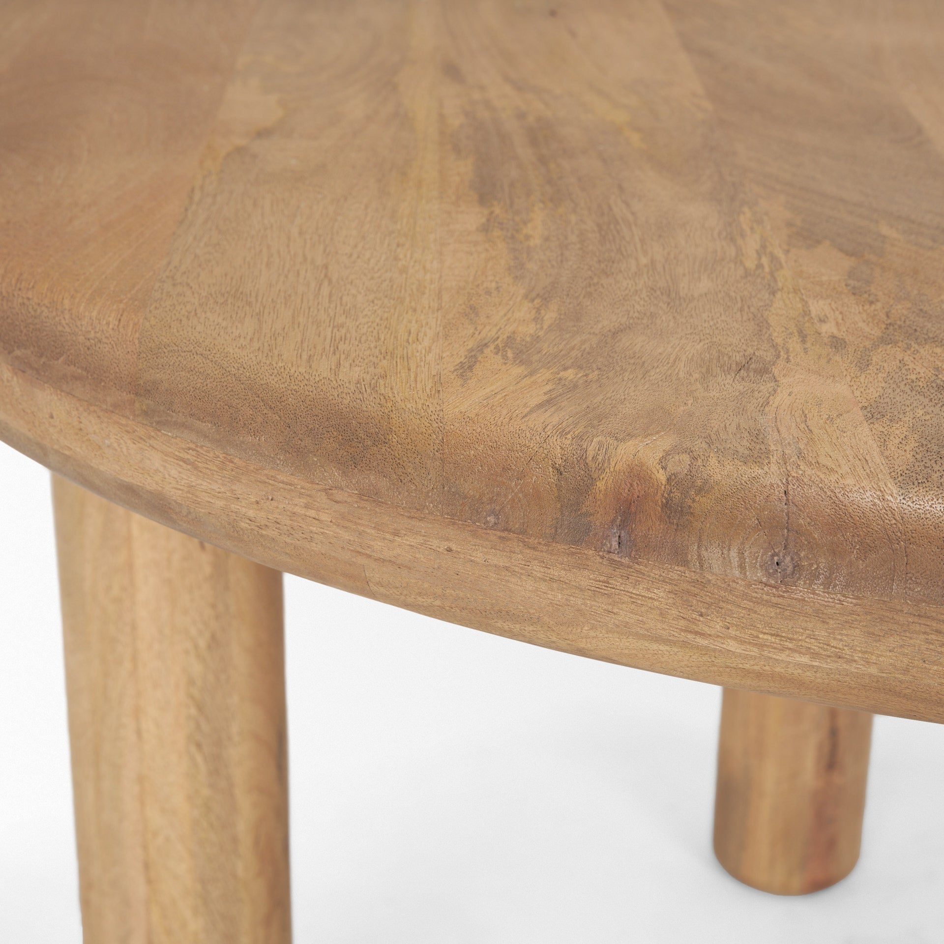Soma 48" Light Brown Mango Wood Round Dining Table - Central Designs