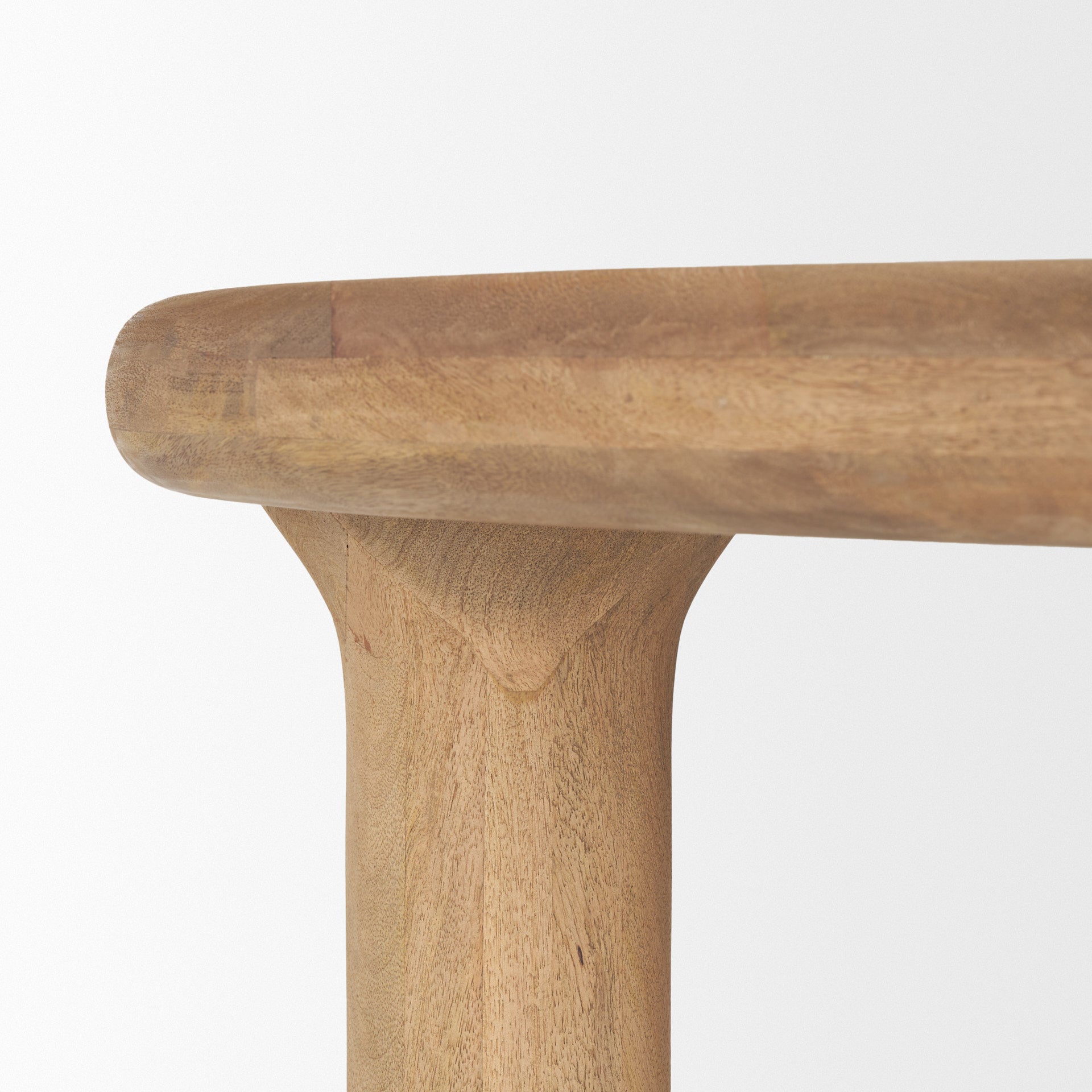 Soma 48" Light Brown Mango Wood Round Dining Table - Central Designs