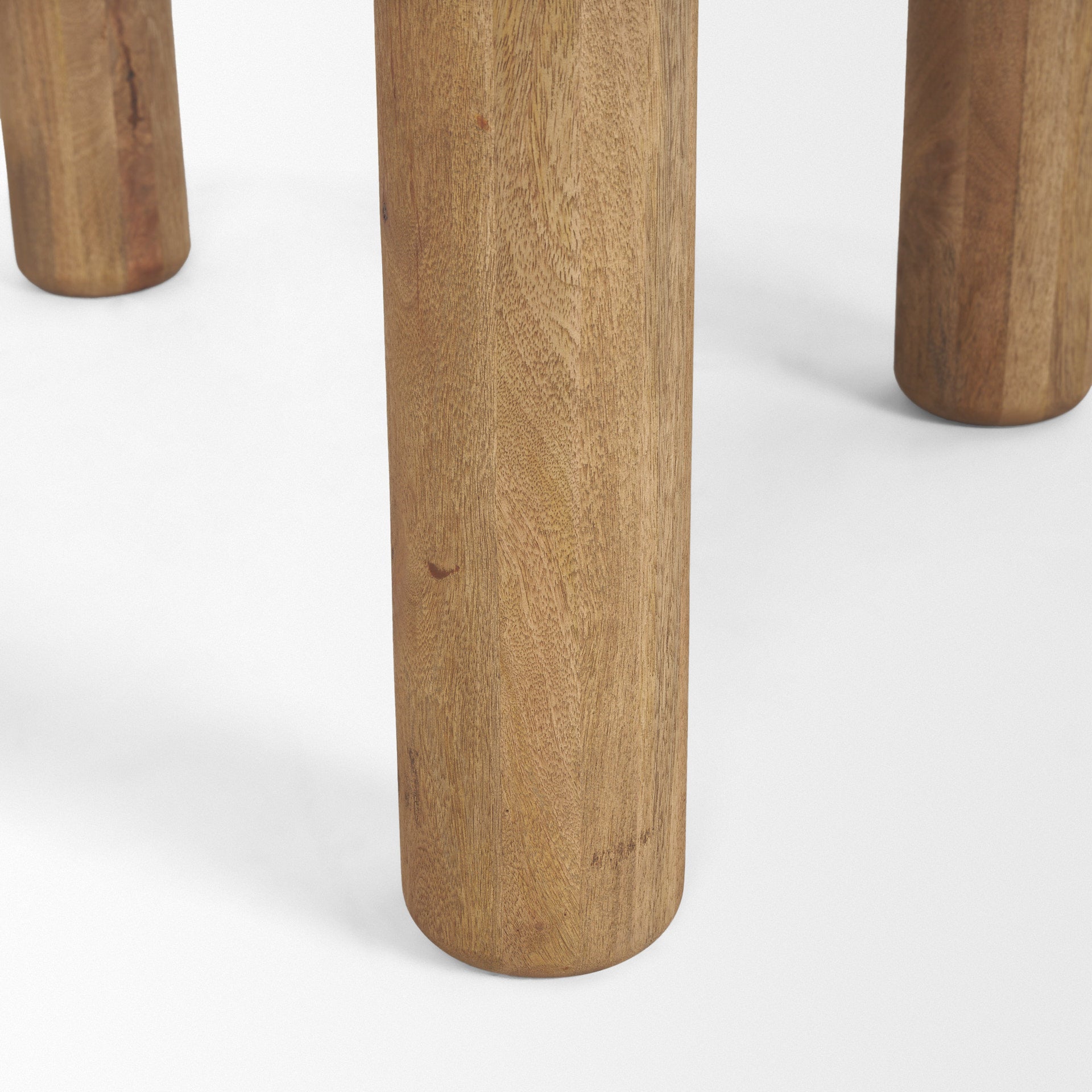 Soma 48" Light Brown Mango Wood Round Dining Table - Central Designs
