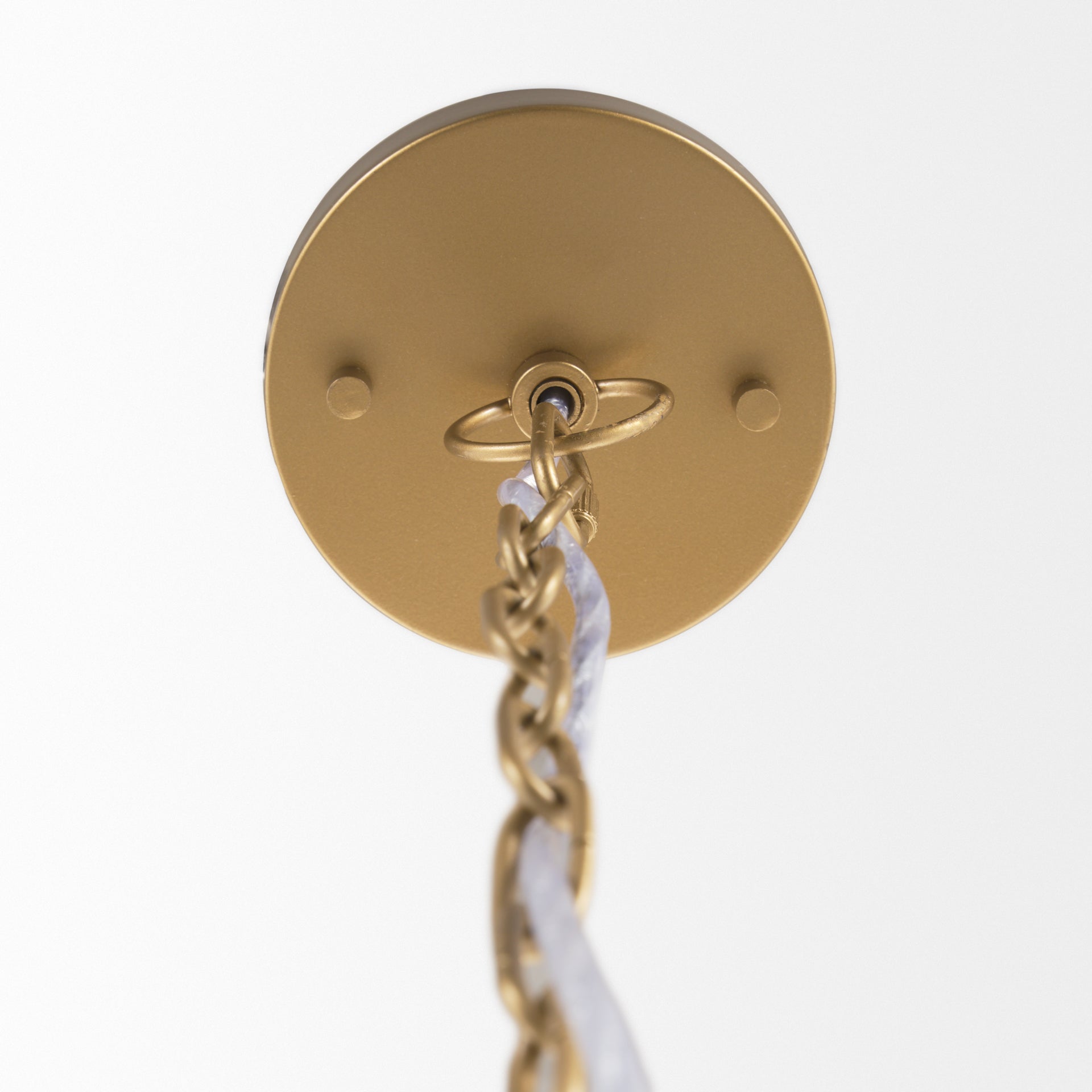 Tosha 1 - Light Cotton Rope Bell Pendant - Central Designs