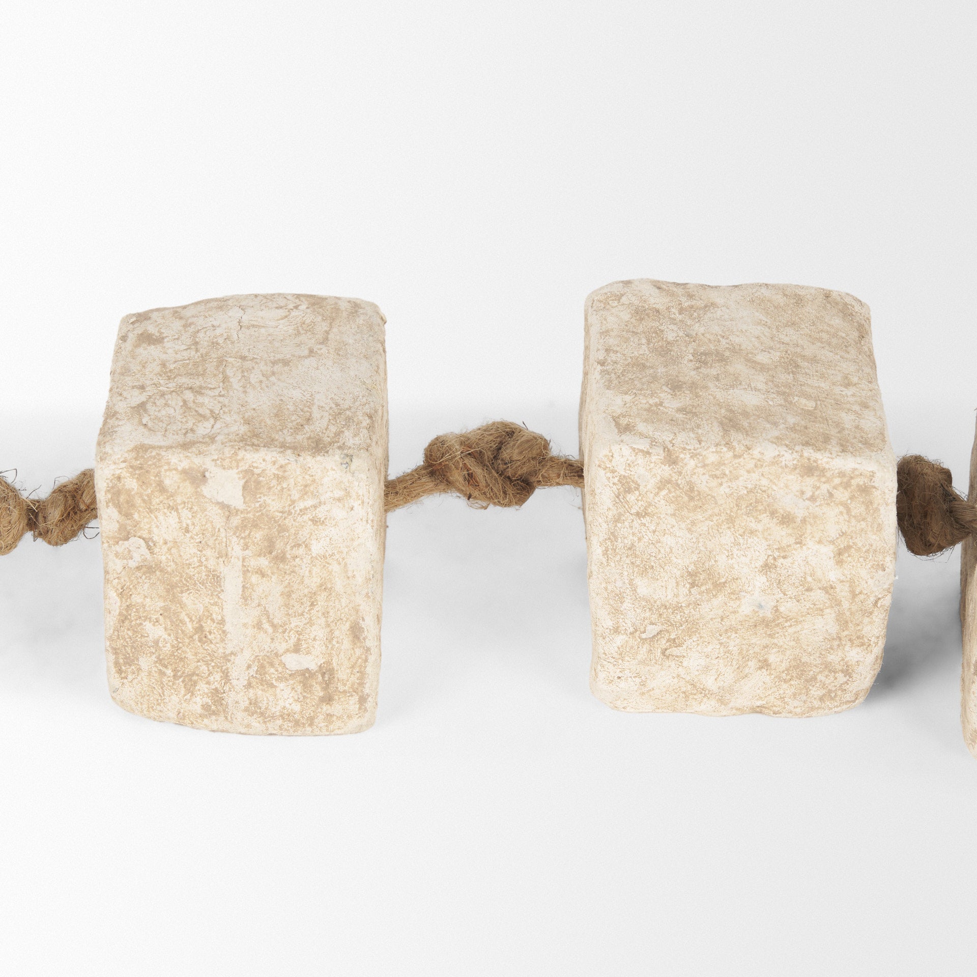 Mala Beige Paper Mache Cube Garland - Central Designs