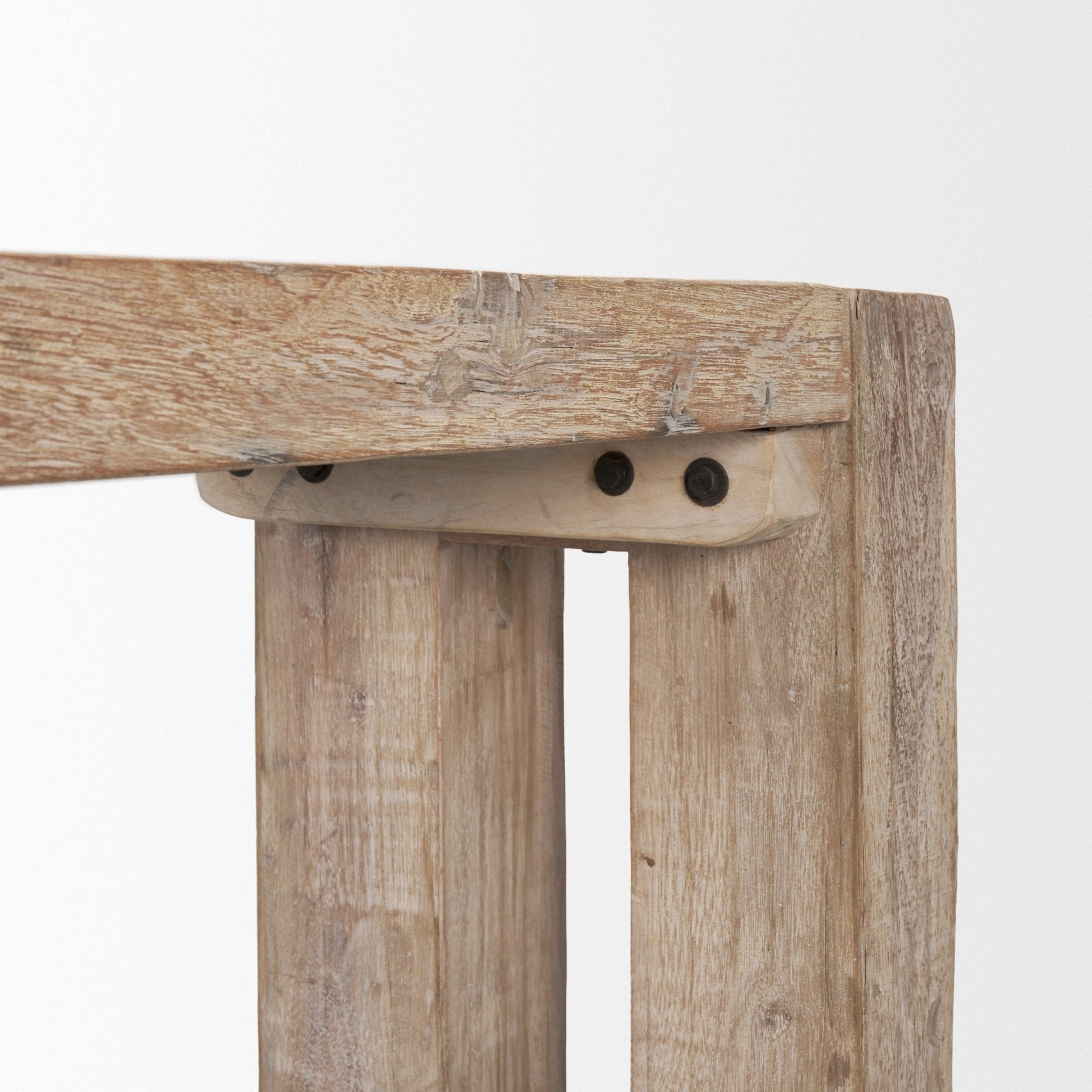 McArthur Whitewash Reclaimed Wood Console Table - Central Designs
