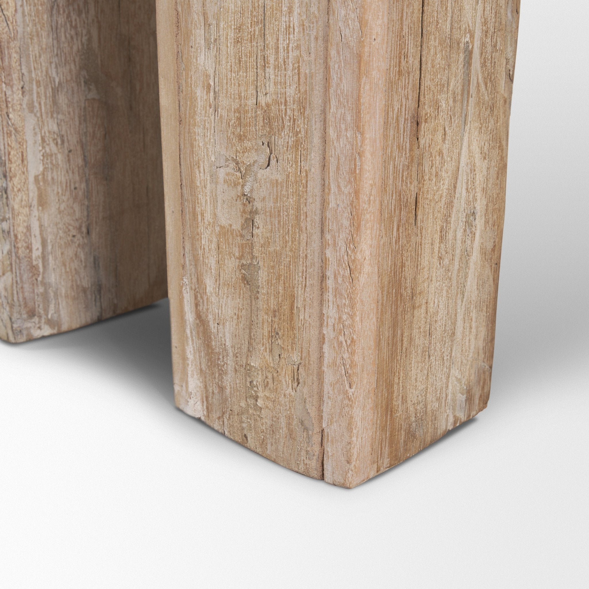 McArthur Whitewash Reclaimed Wood Console Table - Central Designs