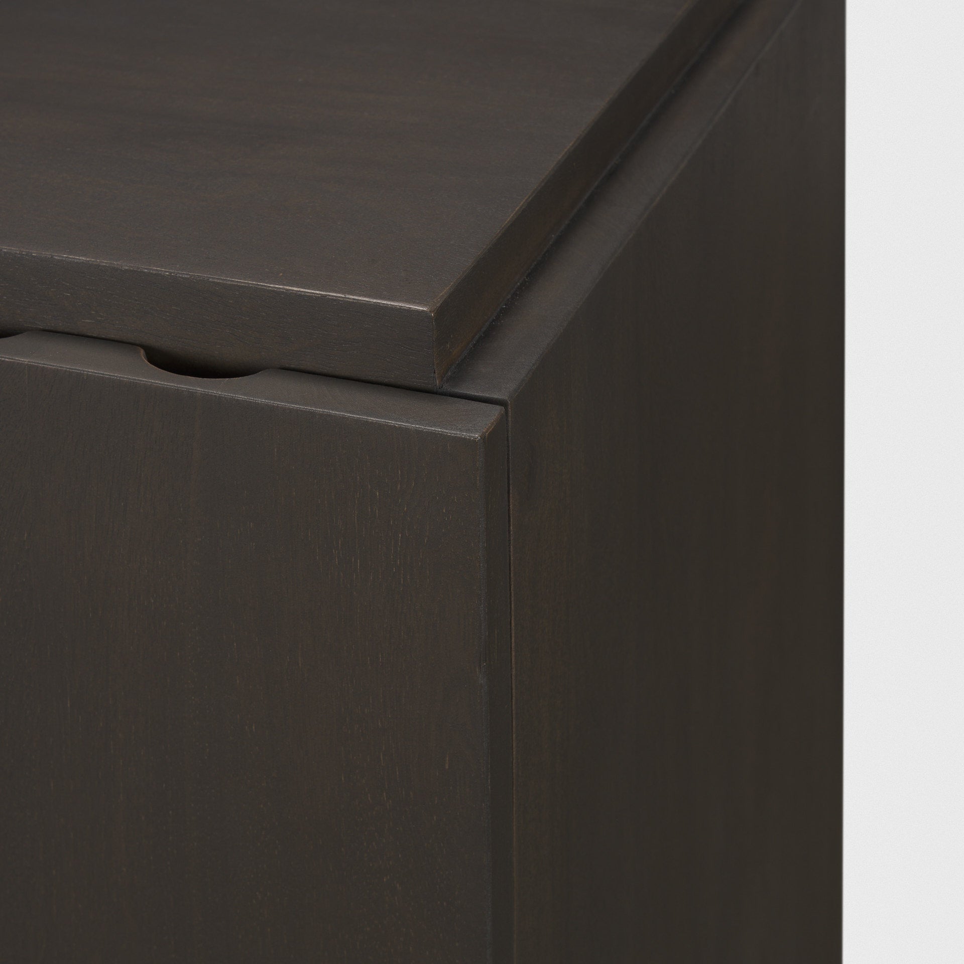 Wagner Dark Brown Wood w/ Arched Design Accent Cabinet - Central Designs