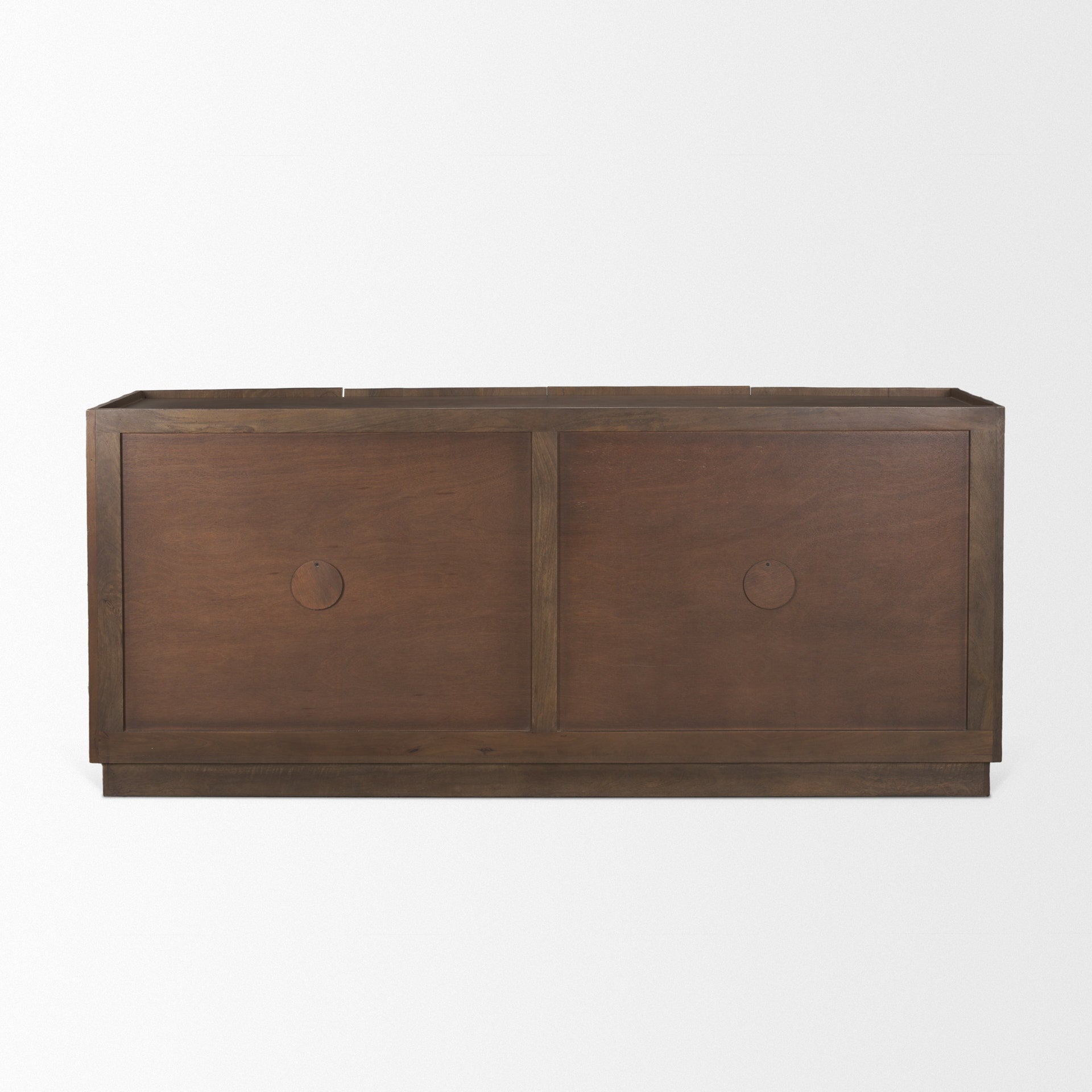 Swanson Dark Brown Wooden Scalloped Sideboard - Central Designs