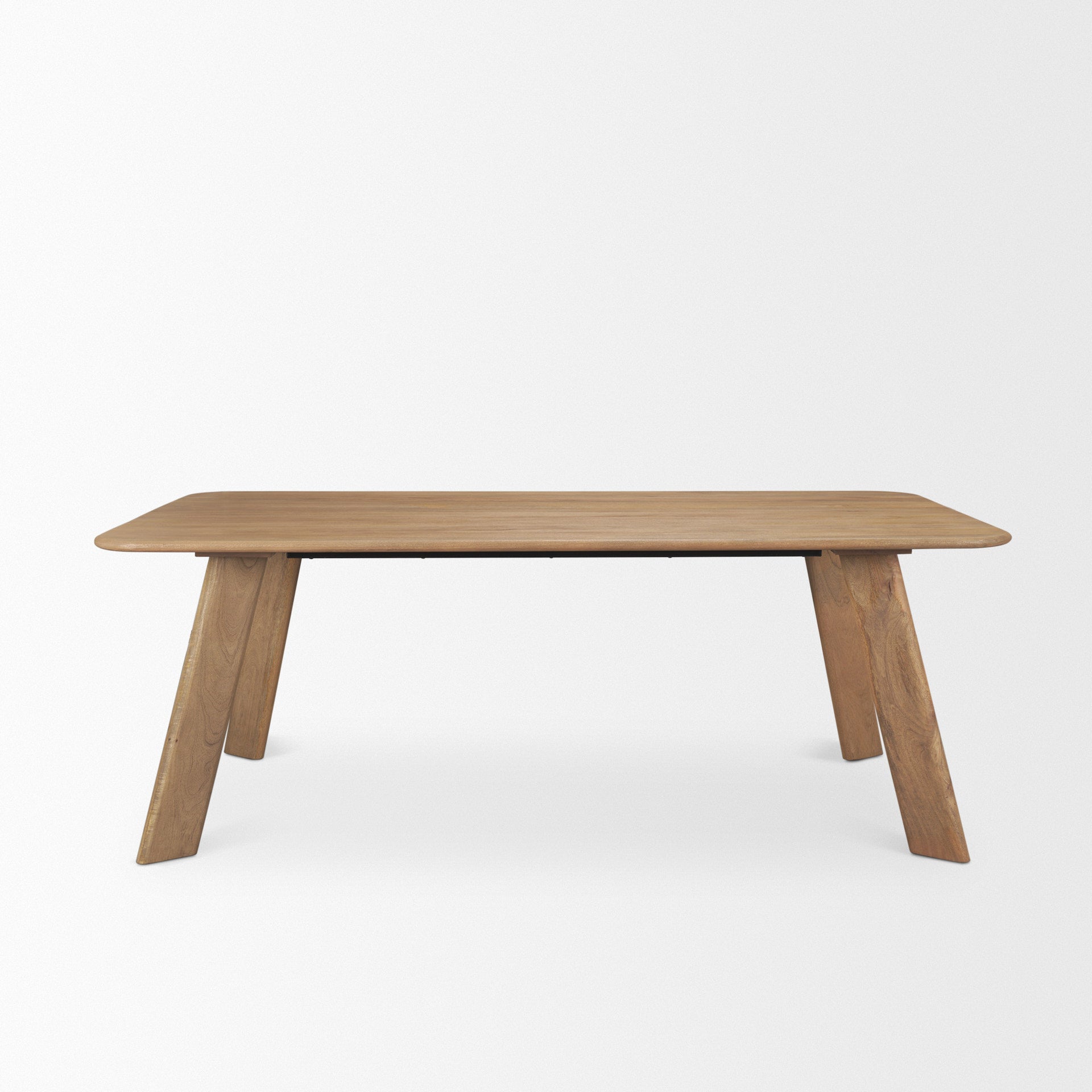 Welborn 84" Light Brown Wood Rectangular Dining Table - Central Designs