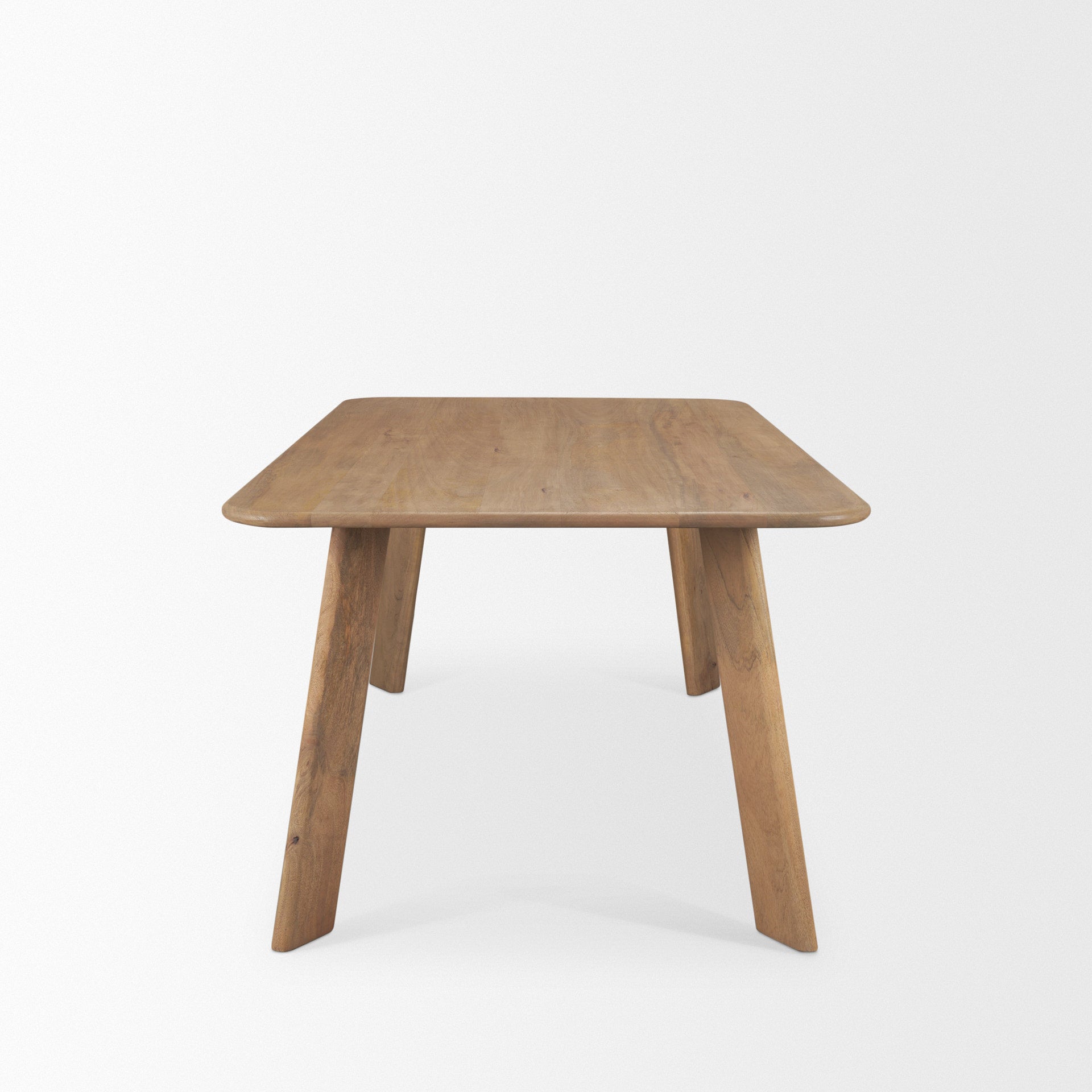 Welborn 84" Light Brown Wood Rectangular Dining Table - Central Designs