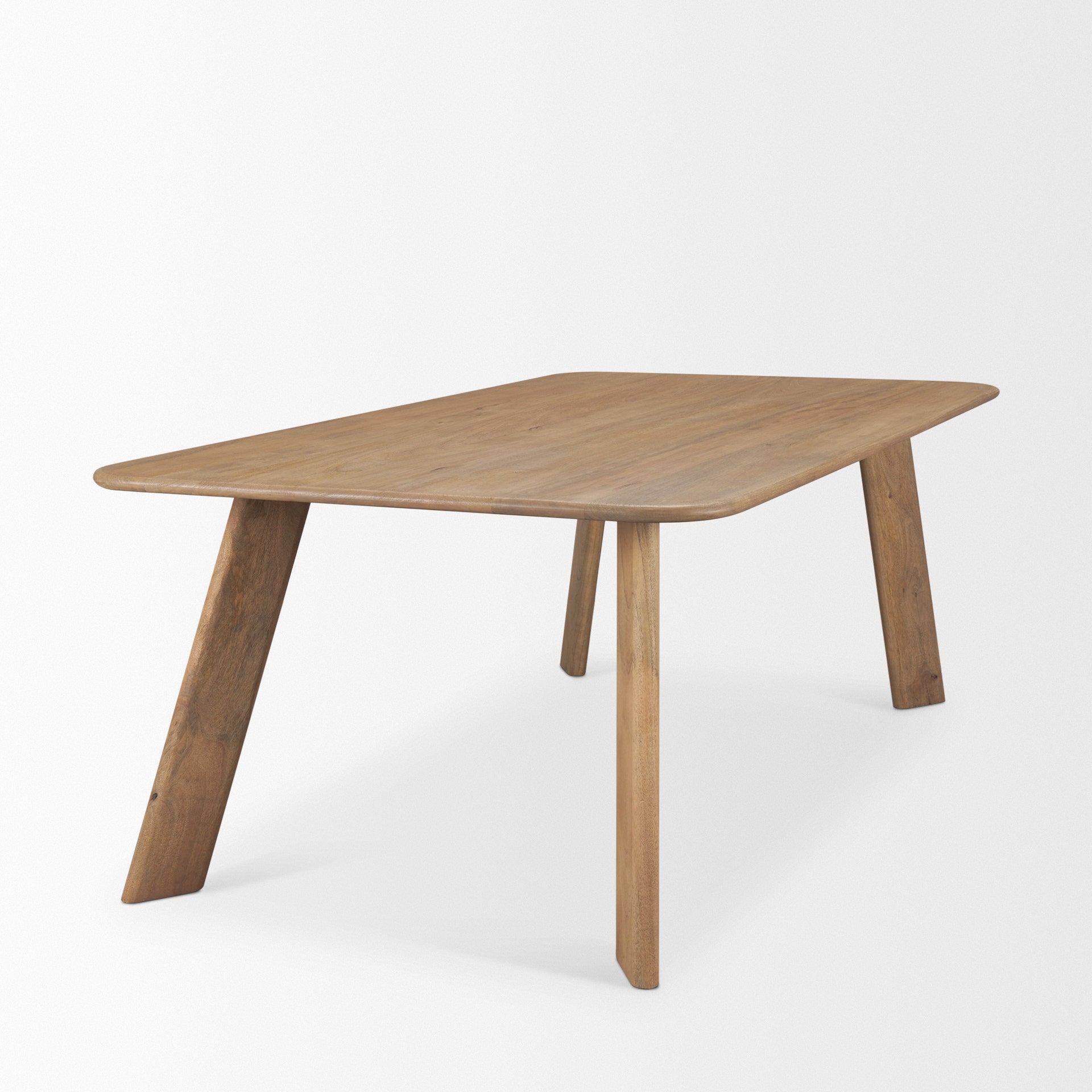 Welborn 84" Light Brown Wood Rectangular Dining Table - Central Designs