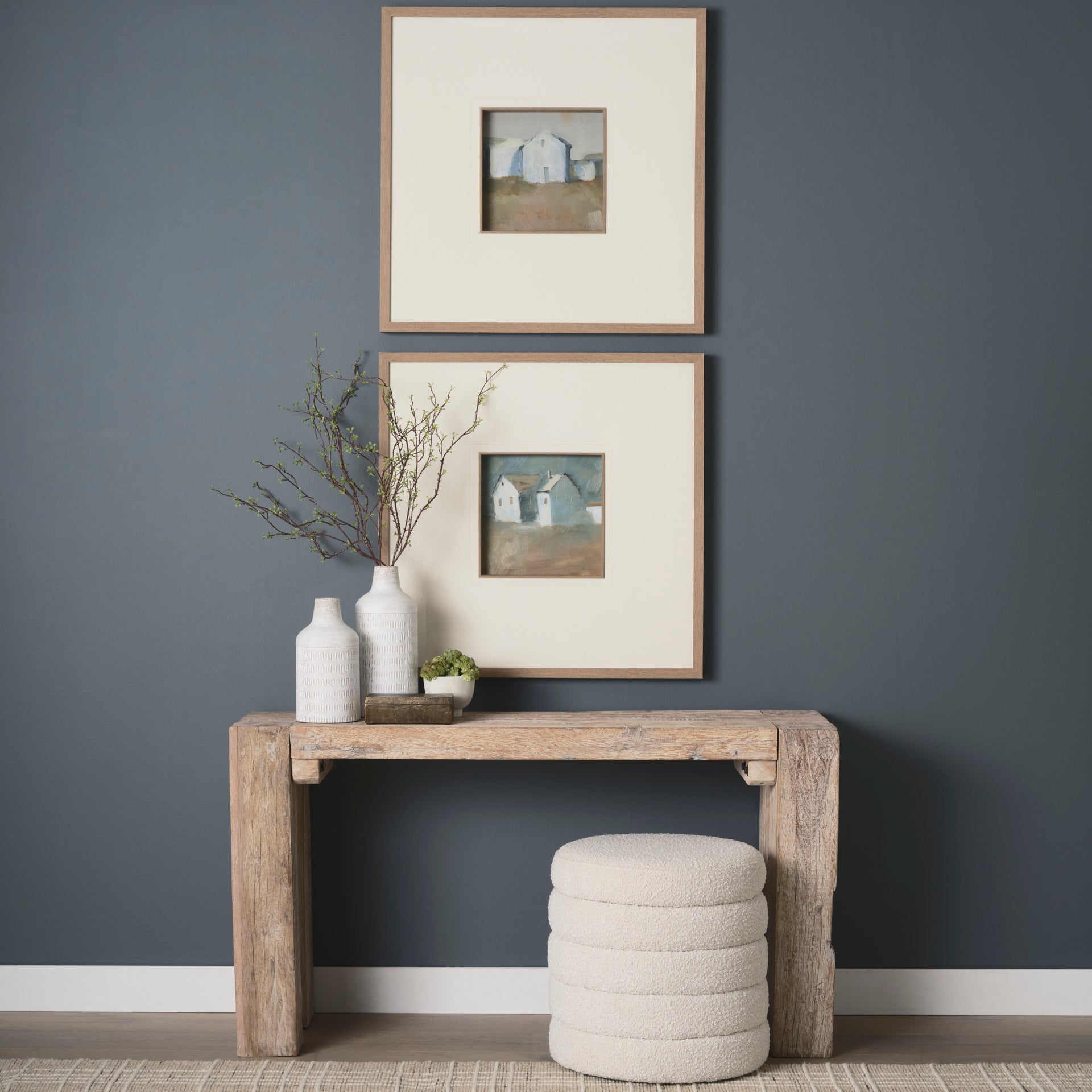 McArthur Whitewash Reclaimed Wood Console Table - Central Designs