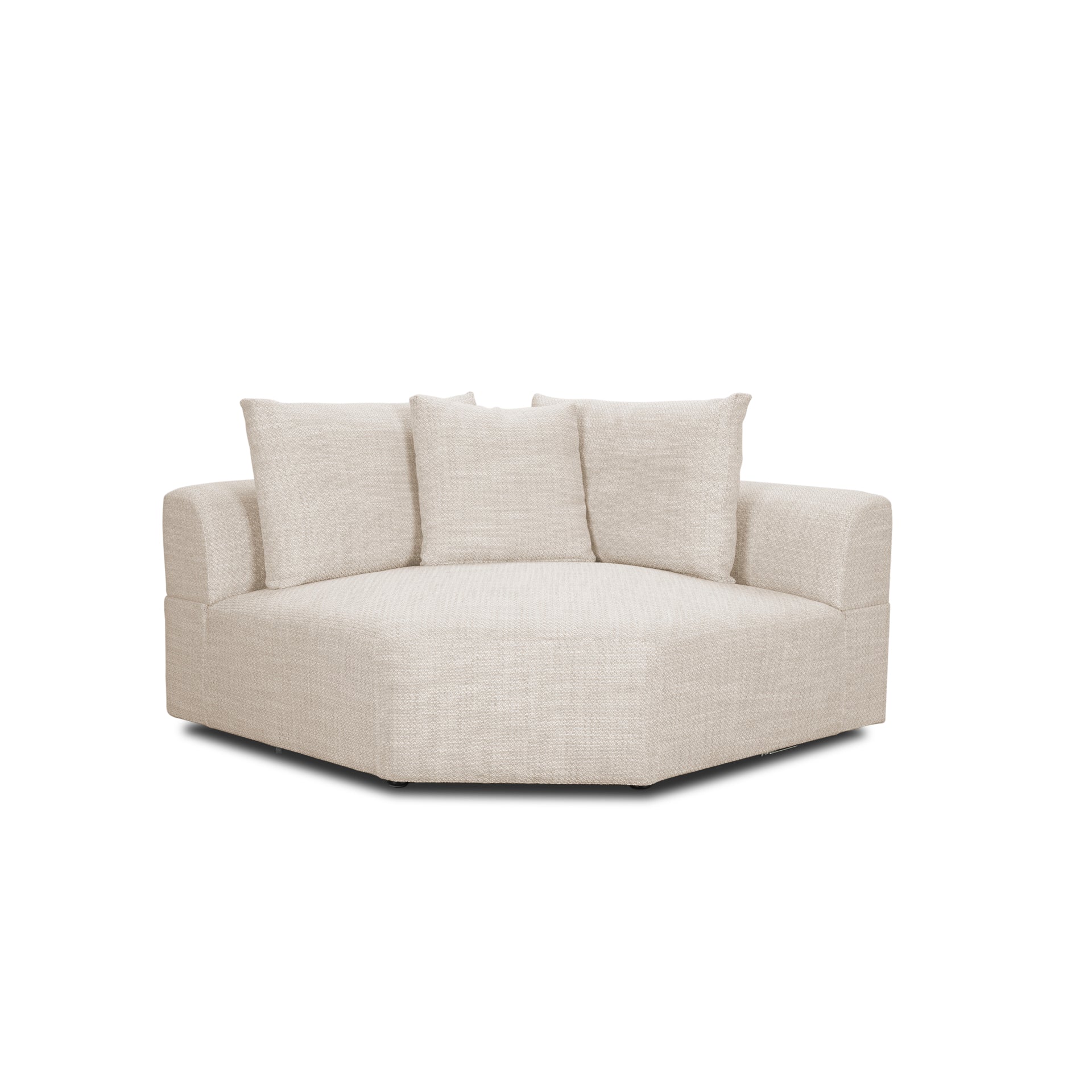 Warner Oatmeal 3 Piece Sofa Set w/Corner Piece - Central Designs