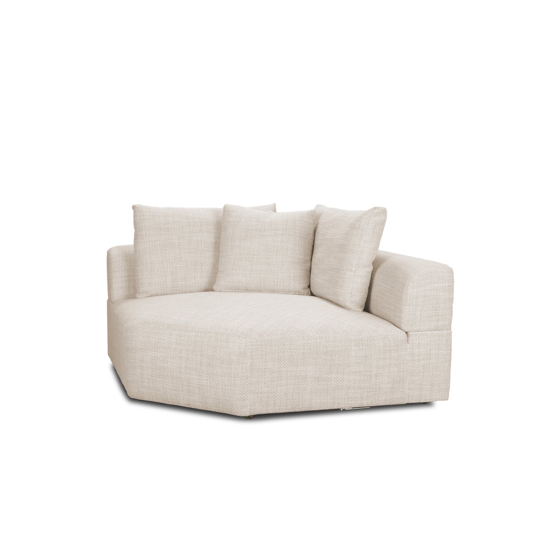 Warner Oatmeal 3 Piece Sofa Set w/Corner Piece - Central Designs