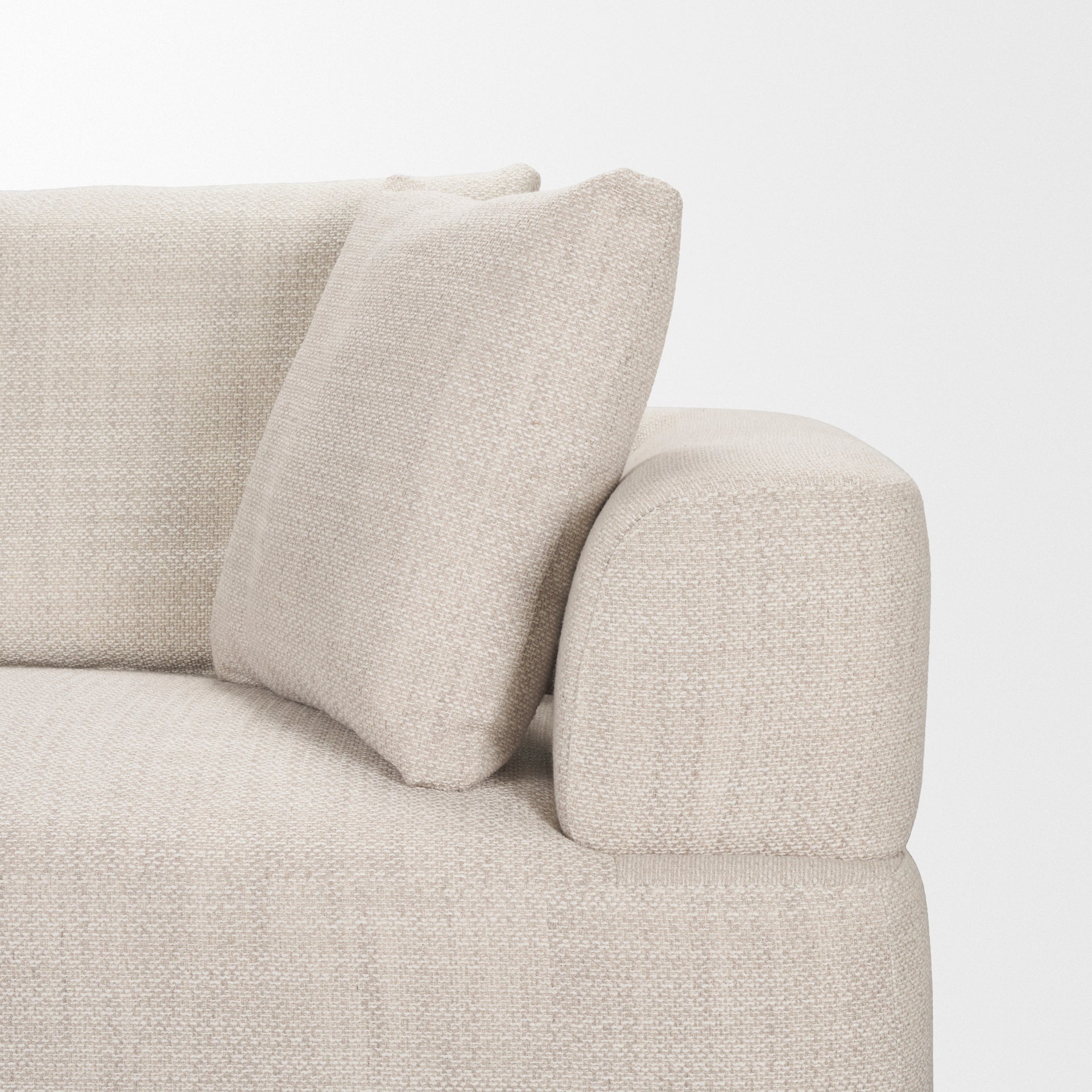 Warner Oatmeal 3 Piece Sofa Set w/Corner Piece - Central Designs