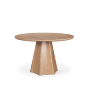 Jovani 48" Solid Light Brown Mango Wood Round Dining Table - Central Designs