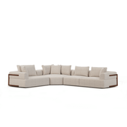 Warner Oatmeal 3 Piece Sofa Set w/Corner Piece - Central Designs