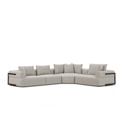 Warner Gray 3 Piece Sofa Set w/Corner Piece - Central Designs