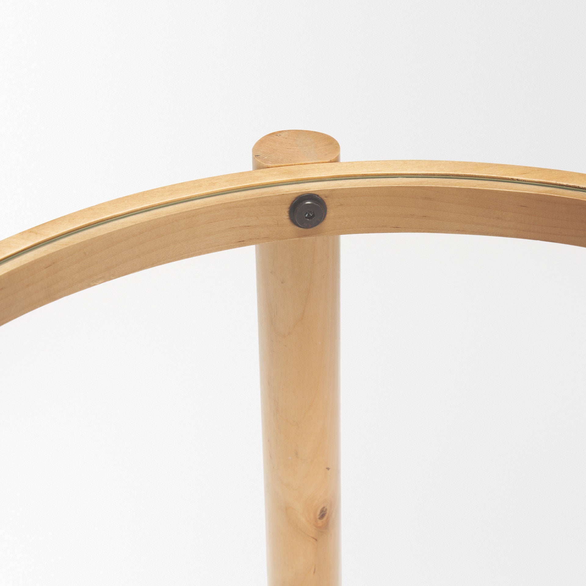 Weslyn Solid Light Brown Wood and Glass Top w/ Cane Side Table - Central Designs