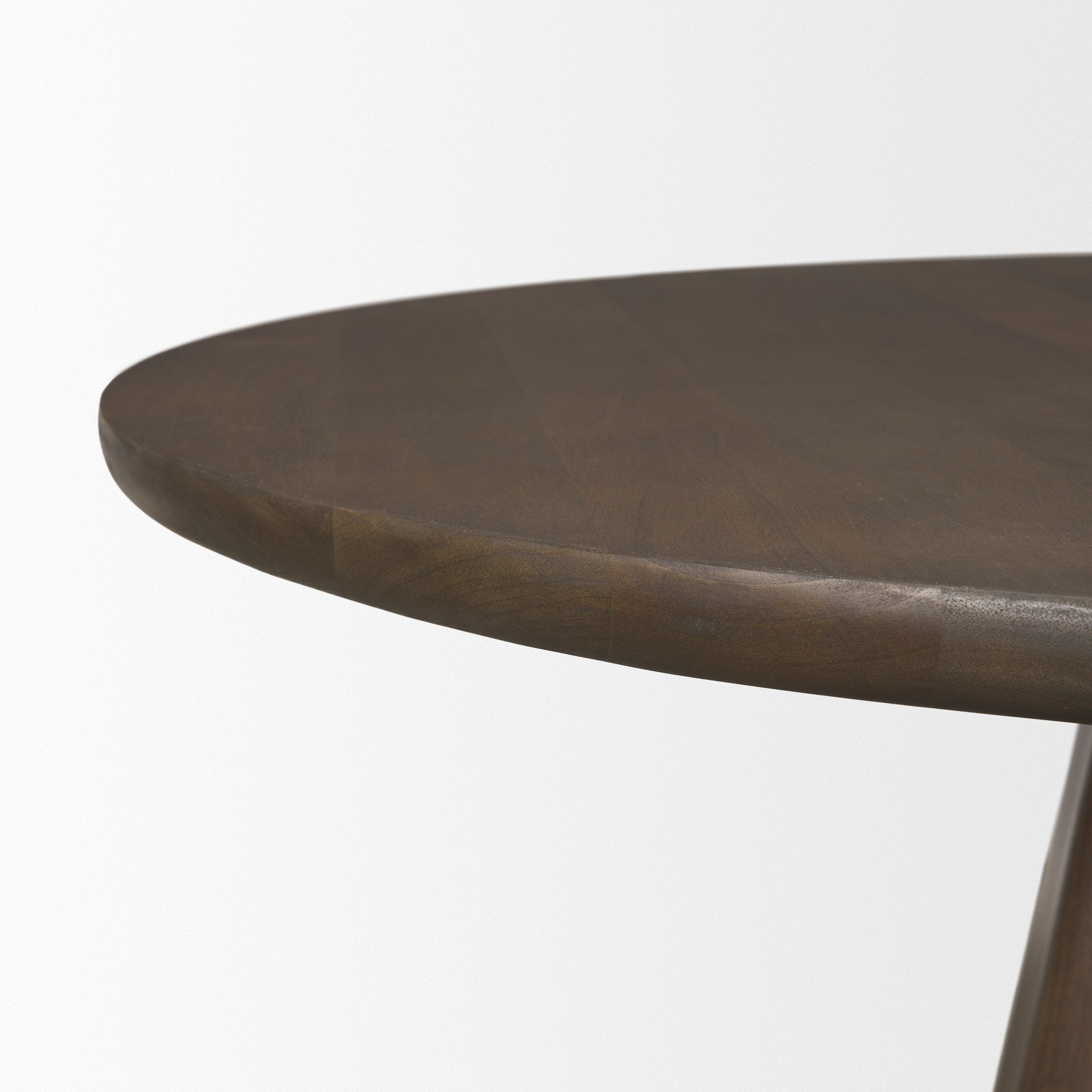 Jovani 48" Solid Dark Brown Mango Wood Round Dining Table - Central Designs