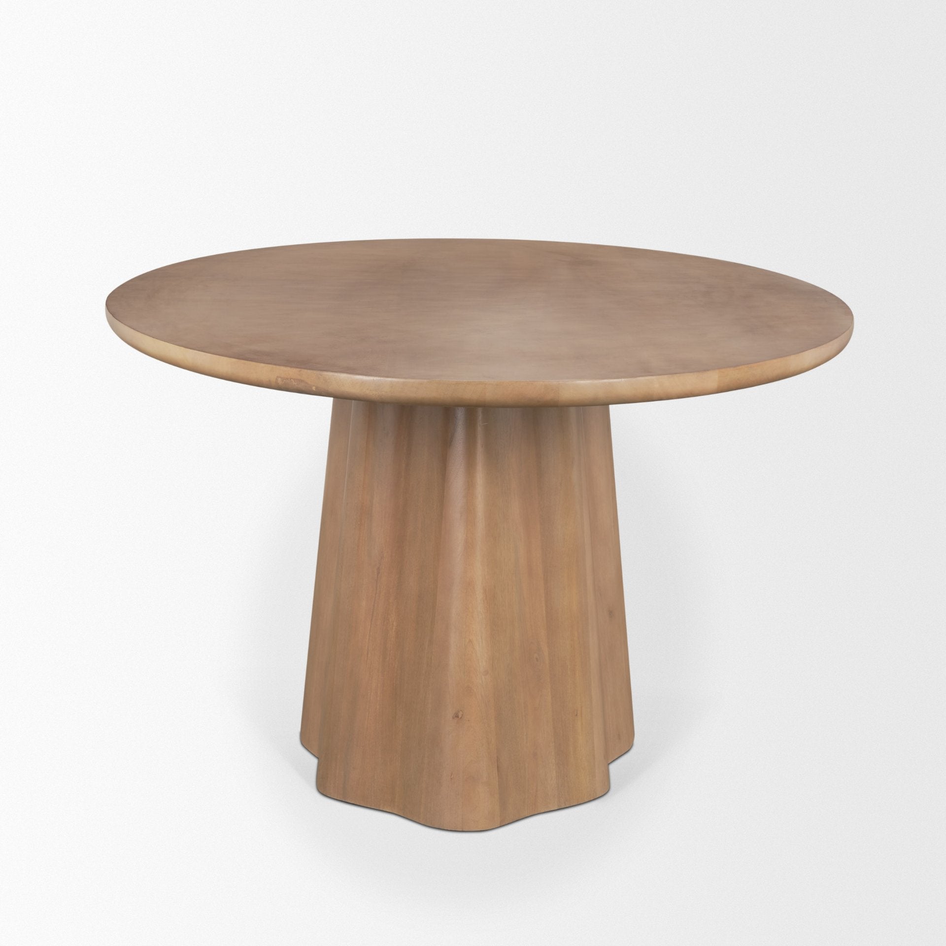 Jovani 94" Solid Light Brown Mango Wood Oval Dining Table - Central Designs