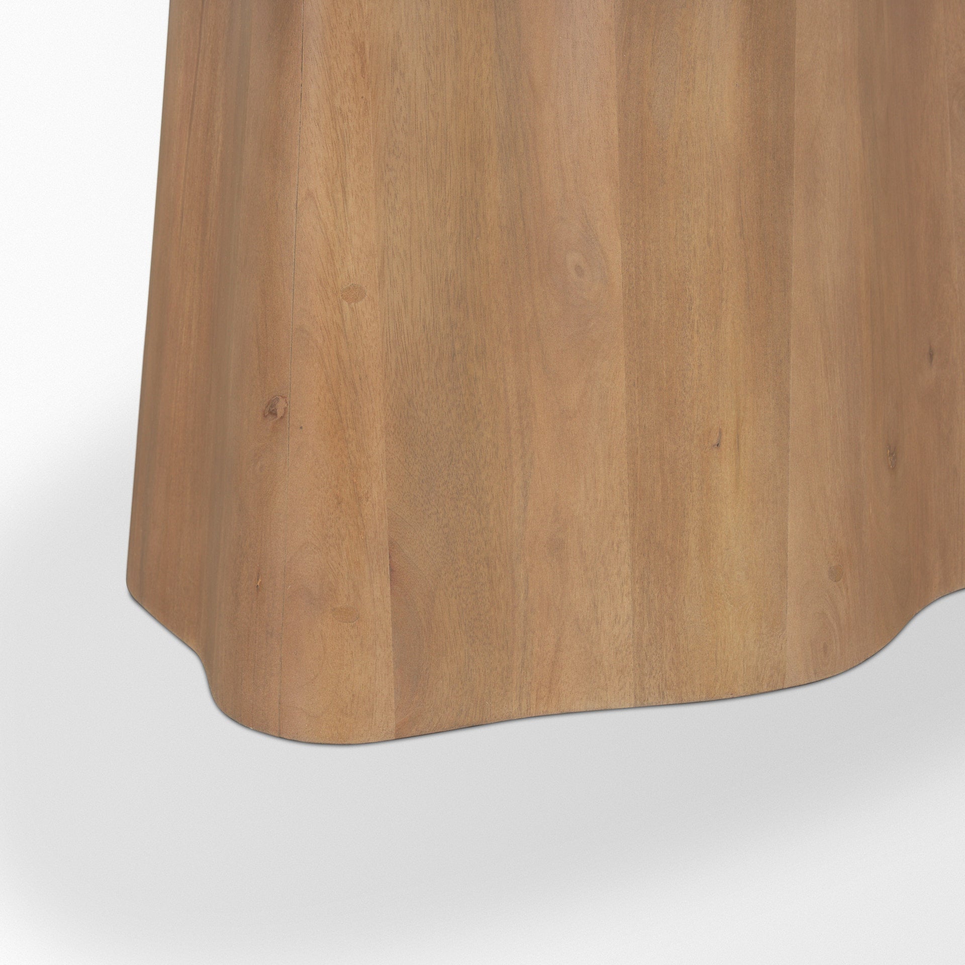 Jovani 94" Solid Light Brown Mango Wood Oval Dining Table - Central Designs