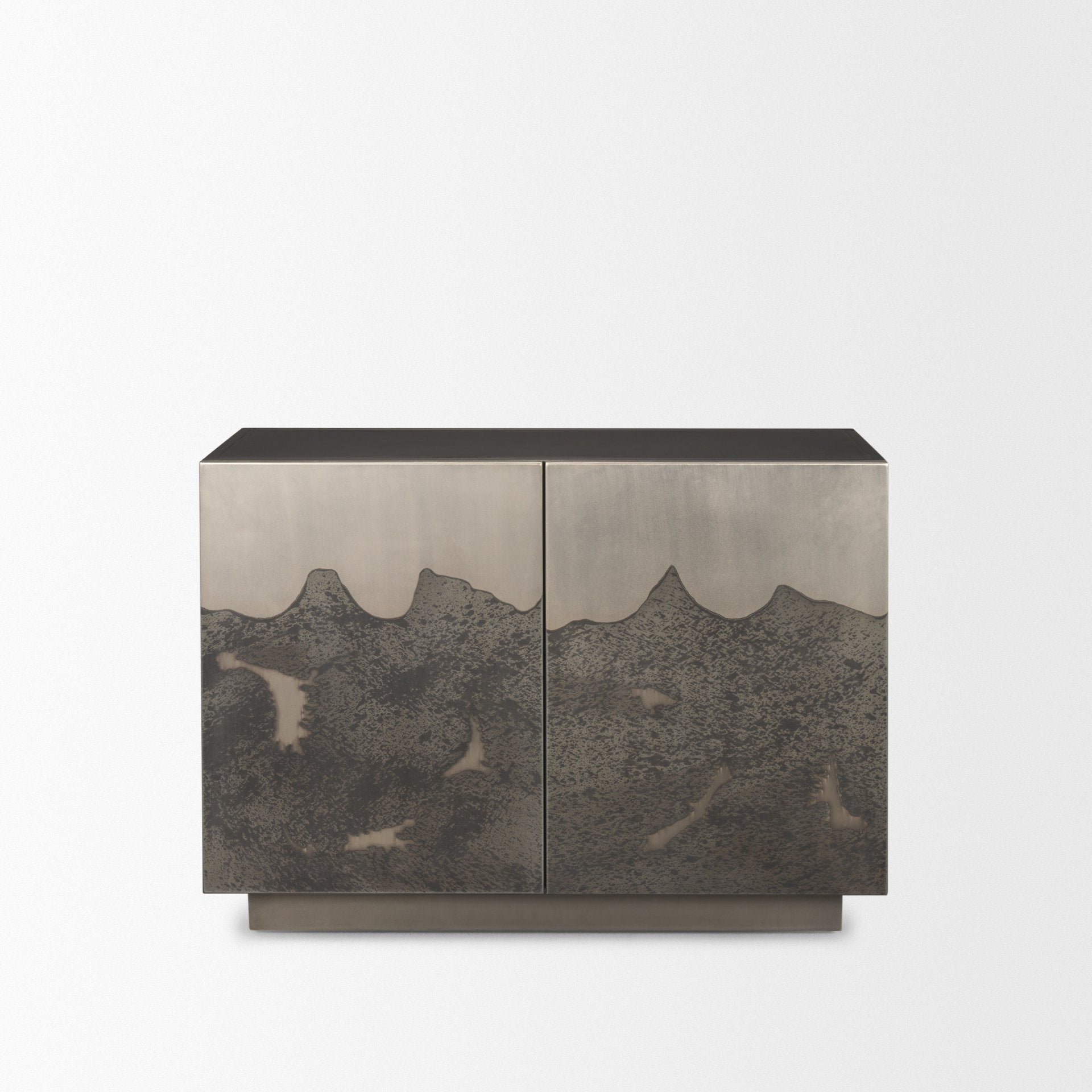 Roxdale Acid Washed Iron Metal Accent Cabinet - Central Designs