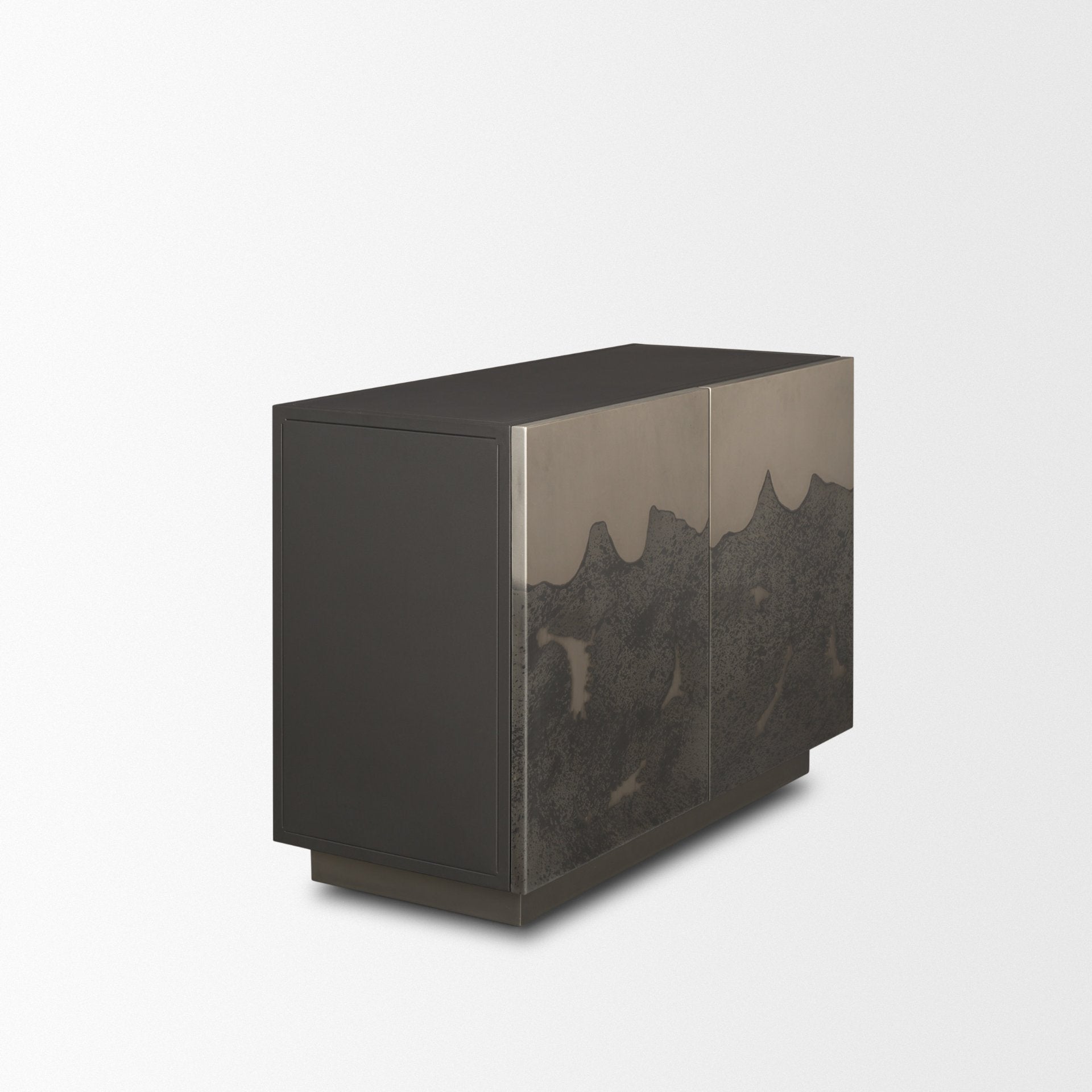 Roxdale Acid Washed Iron Metal Accent Cabinet - Central Designs