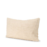 Jacory Cream Checker Textured Decorative Lumbar Pillow Cover - Central Designs