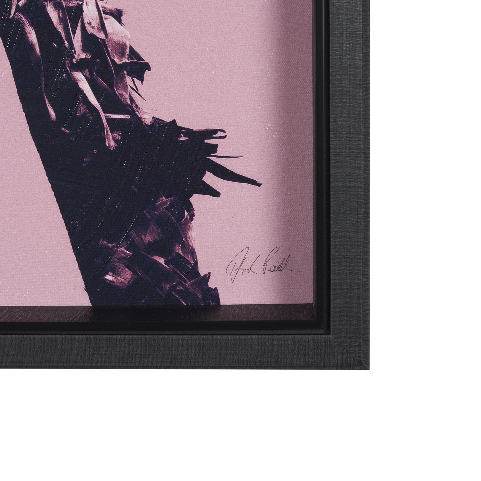 Pink Palms II by Deborah Revell a Hand Embellished Framed Photo Art Print - Central Designs