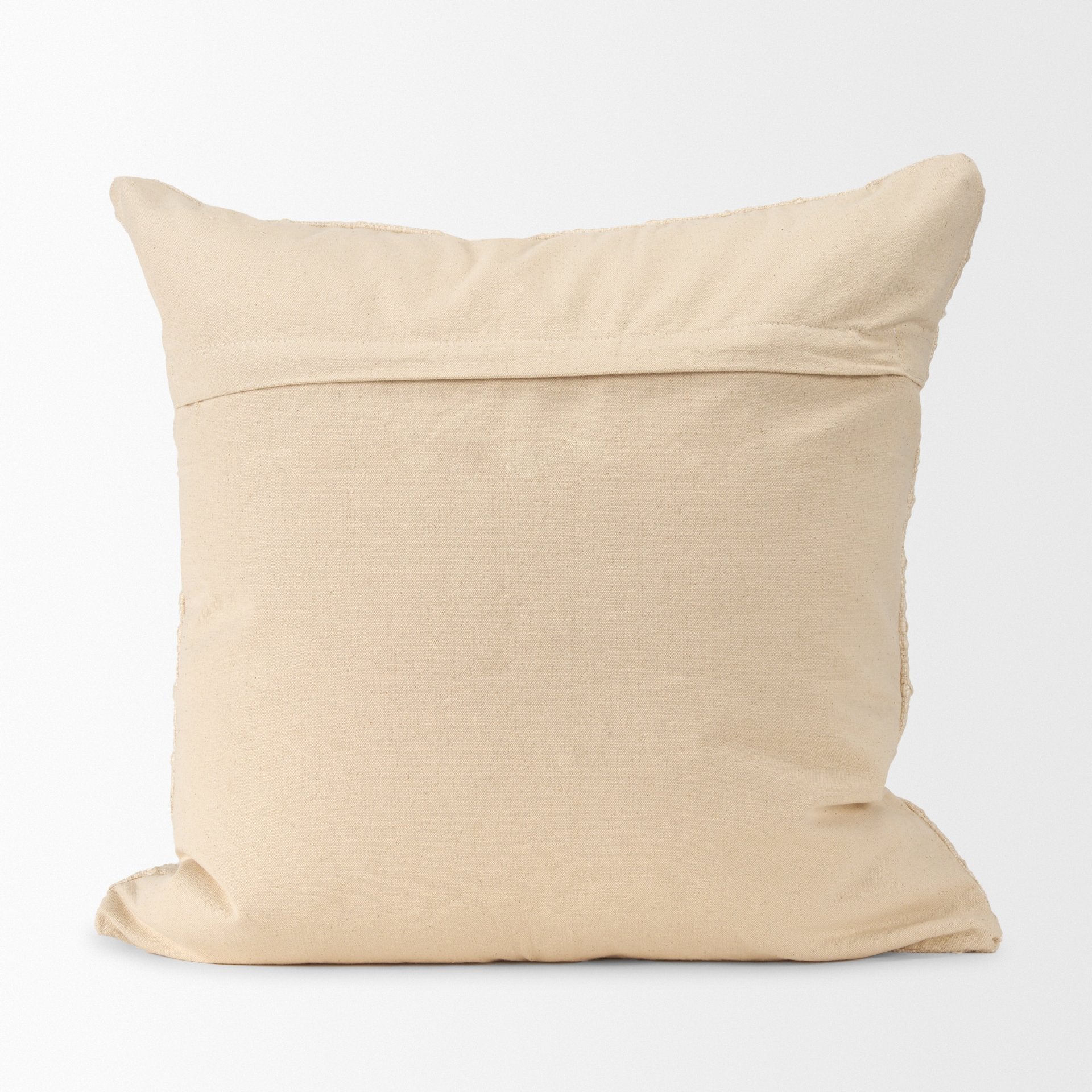 Jacory Cream Checker Textured Decorative Square Pillow Cover - Central Designs