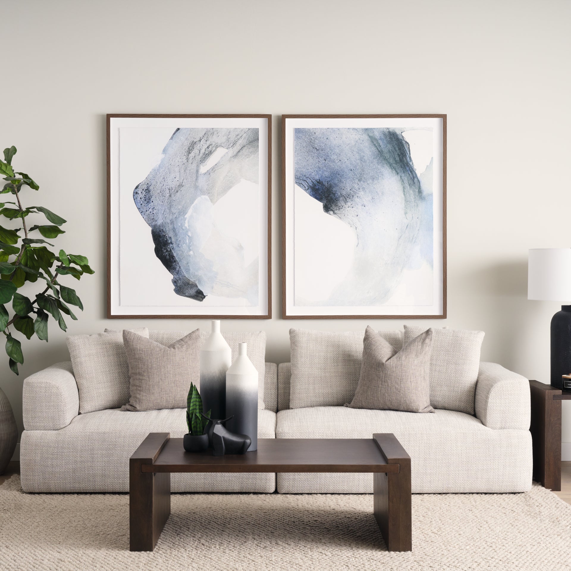 Warner Gray Two Piece Sofa Set - Central Designs