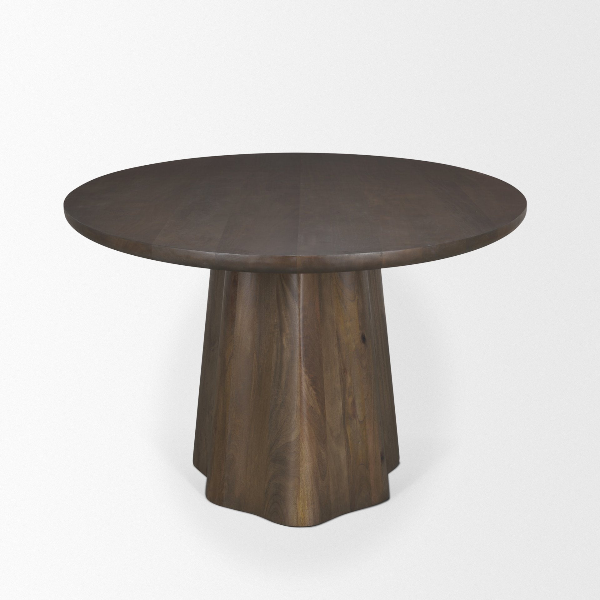 Jovani 94" Solid Dark Brown Mango Wood Oval Dining Table - Central Designs