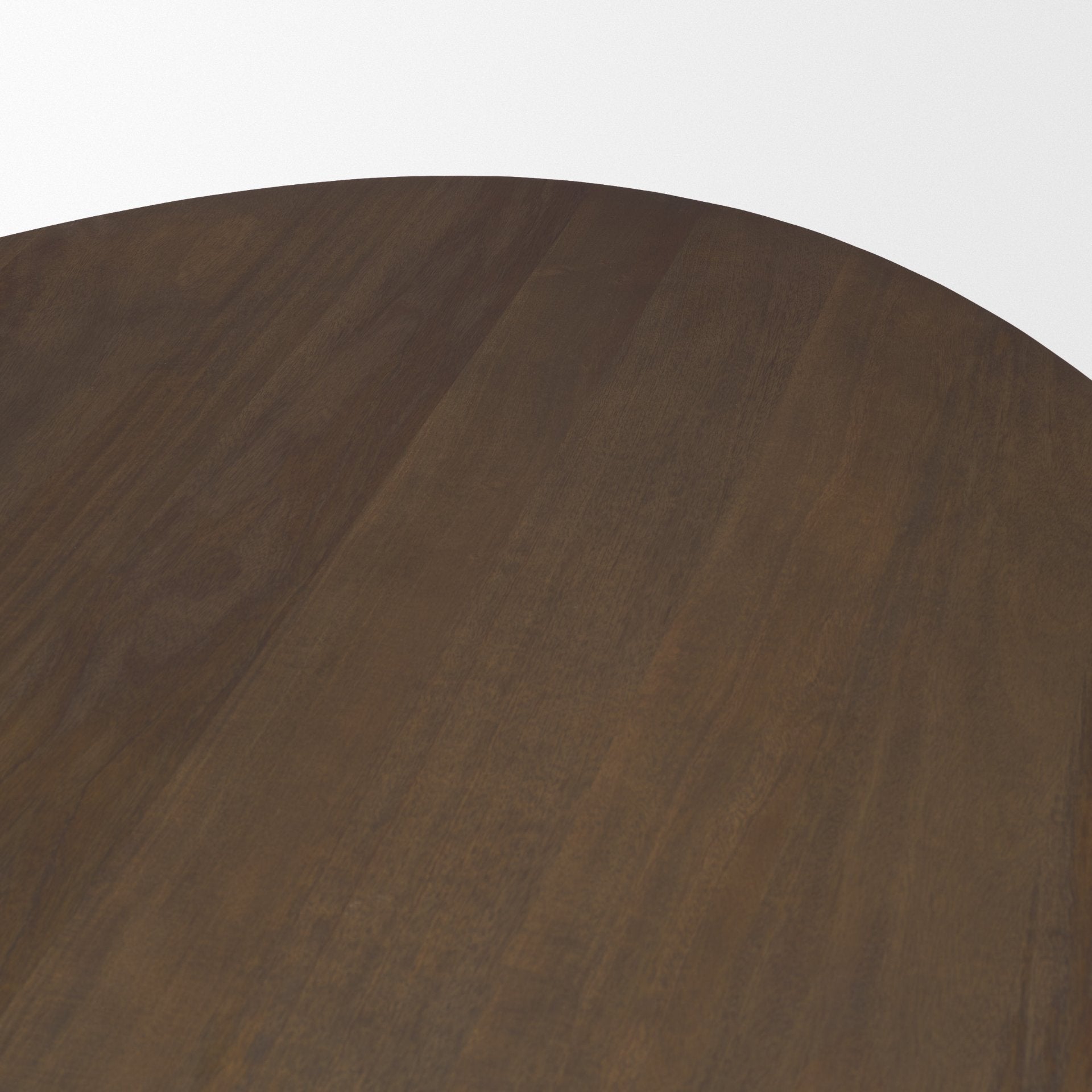 Jovani 94" Solid Dark Brown Mango Wood Oval Dining Table - Central Designs